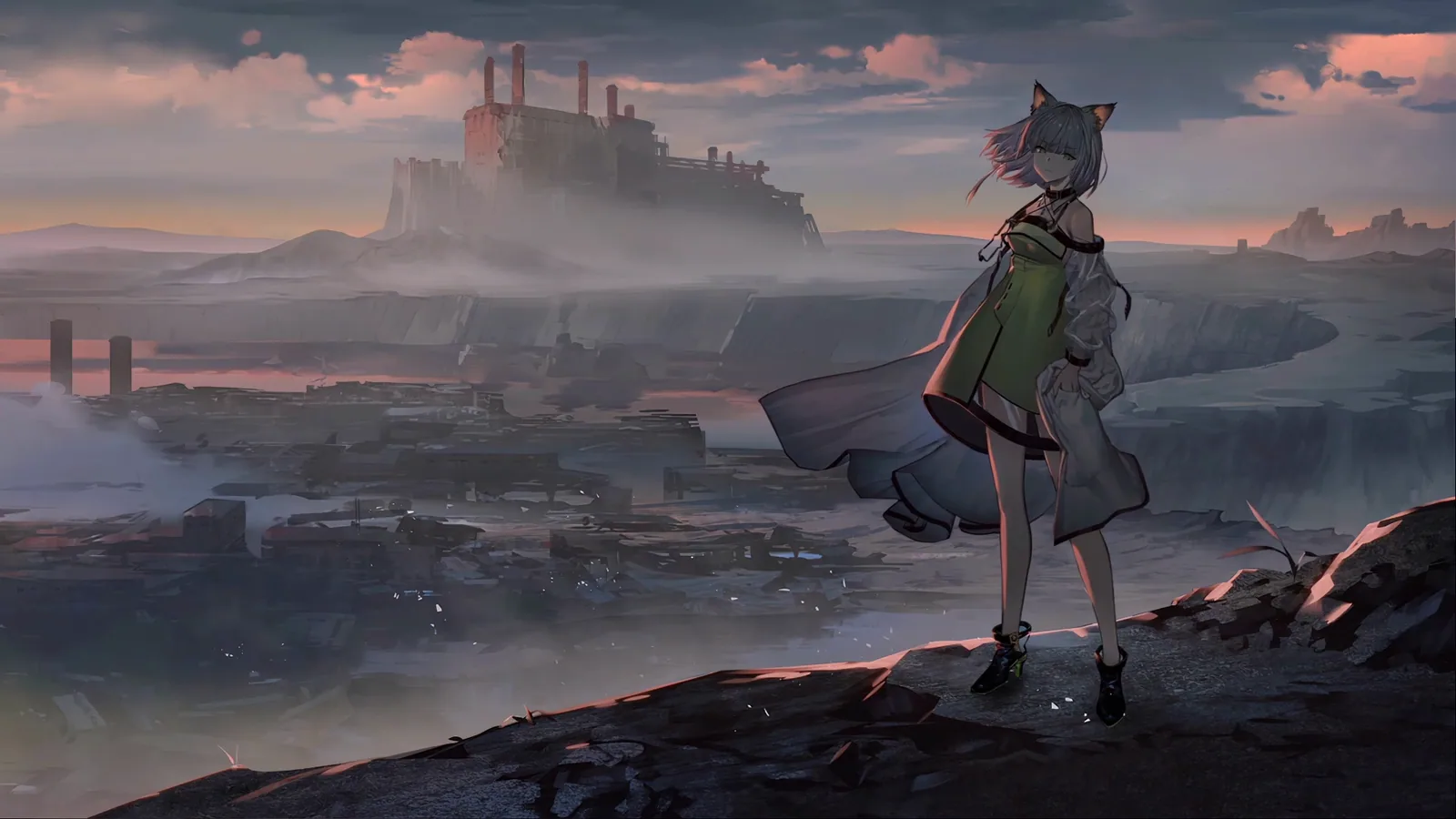 Kal'tsit Over the Wasteland - Arknights