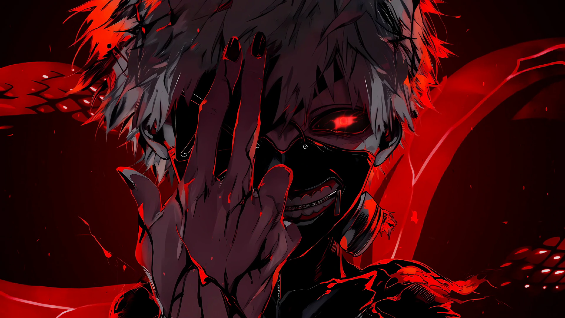 Ken Kaneki Ender en rouge et noir