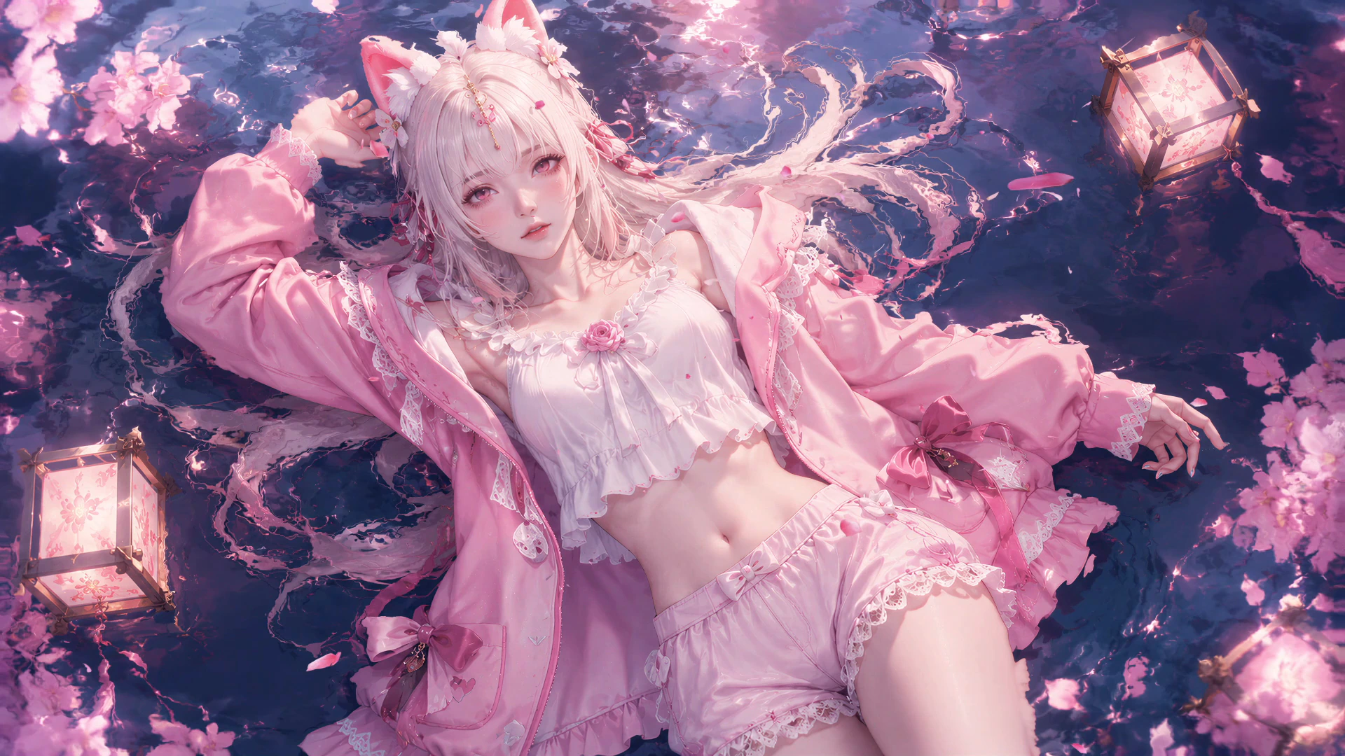 Kurumi in a Pink Blossom Dream - Naraka: Bladepoint