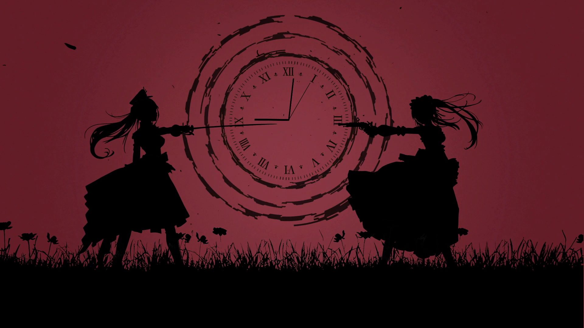 Kurumi Tokisaki Silhouette Clock - Date A Live
