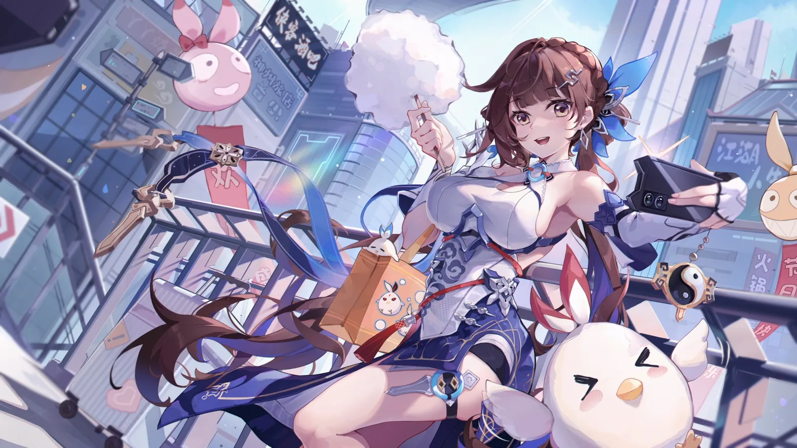 Li Sushang in a Playful Group Scene - Honkai Impact 3rd