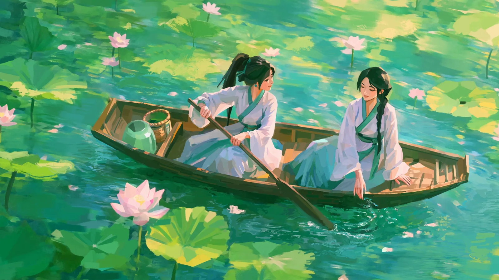 Lotus Boat in Valorant wallpaper preview