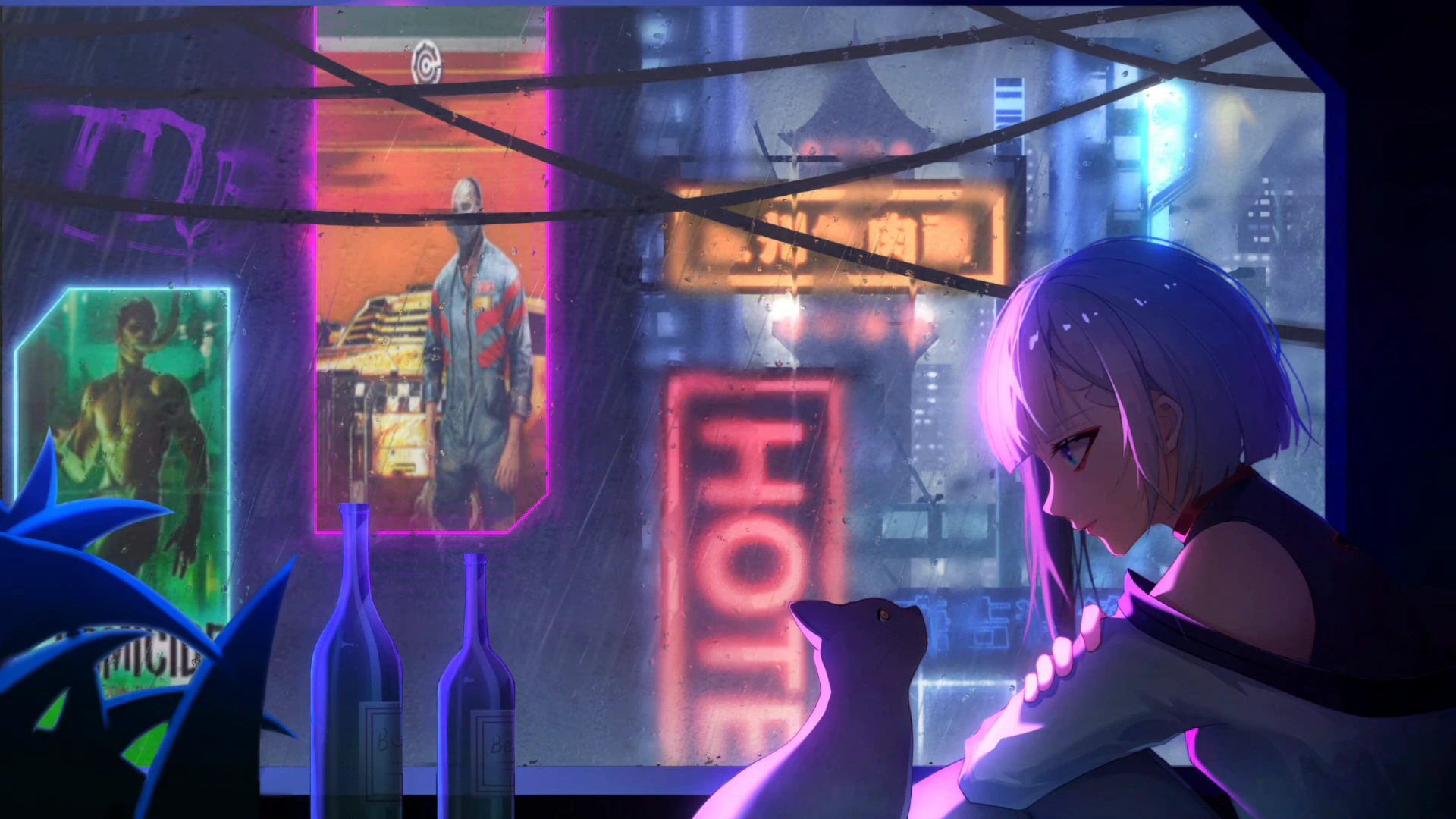 Lucy Relaxing in Night City - Cyberpunk: Edgerunners