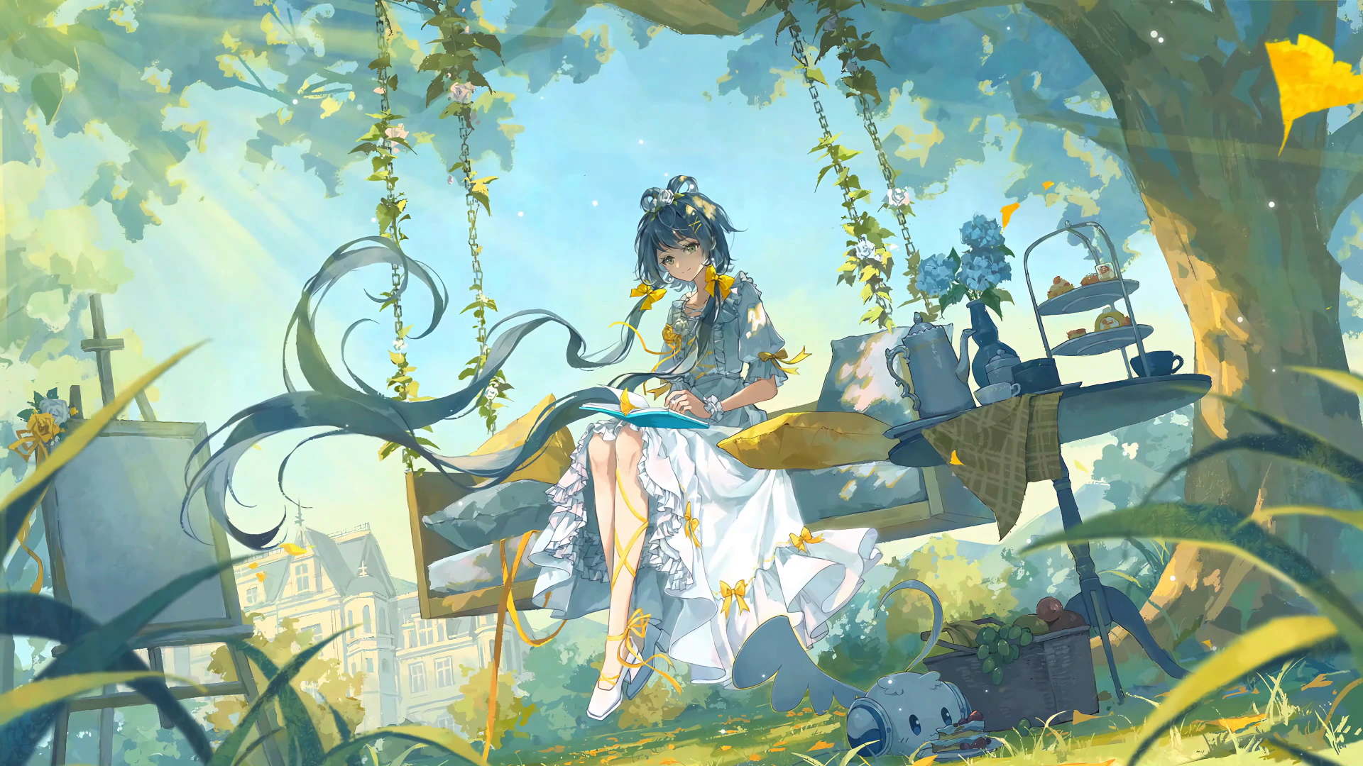 Luo Tianyi in a Sunlit Garden