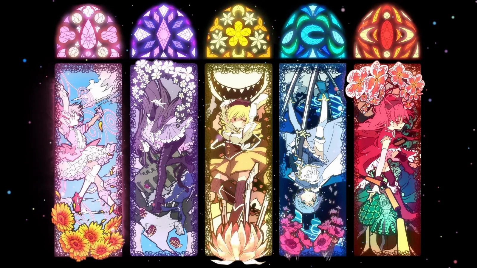 Puella Magi Madoka Magica Stained Glass