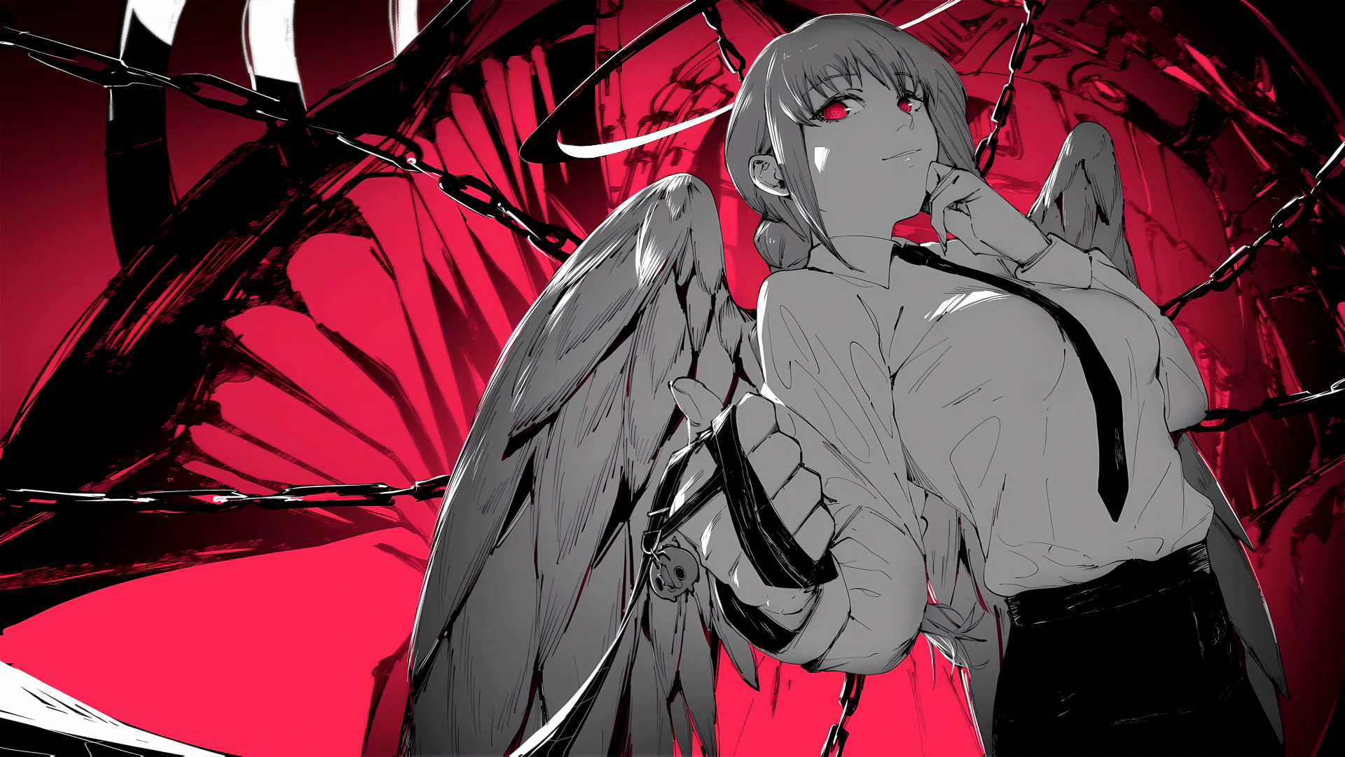 Makima in Red Chains - Chainsaw Man