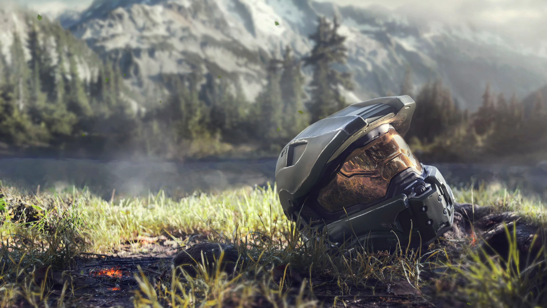 Master Chief 湖边头盔 - Halo