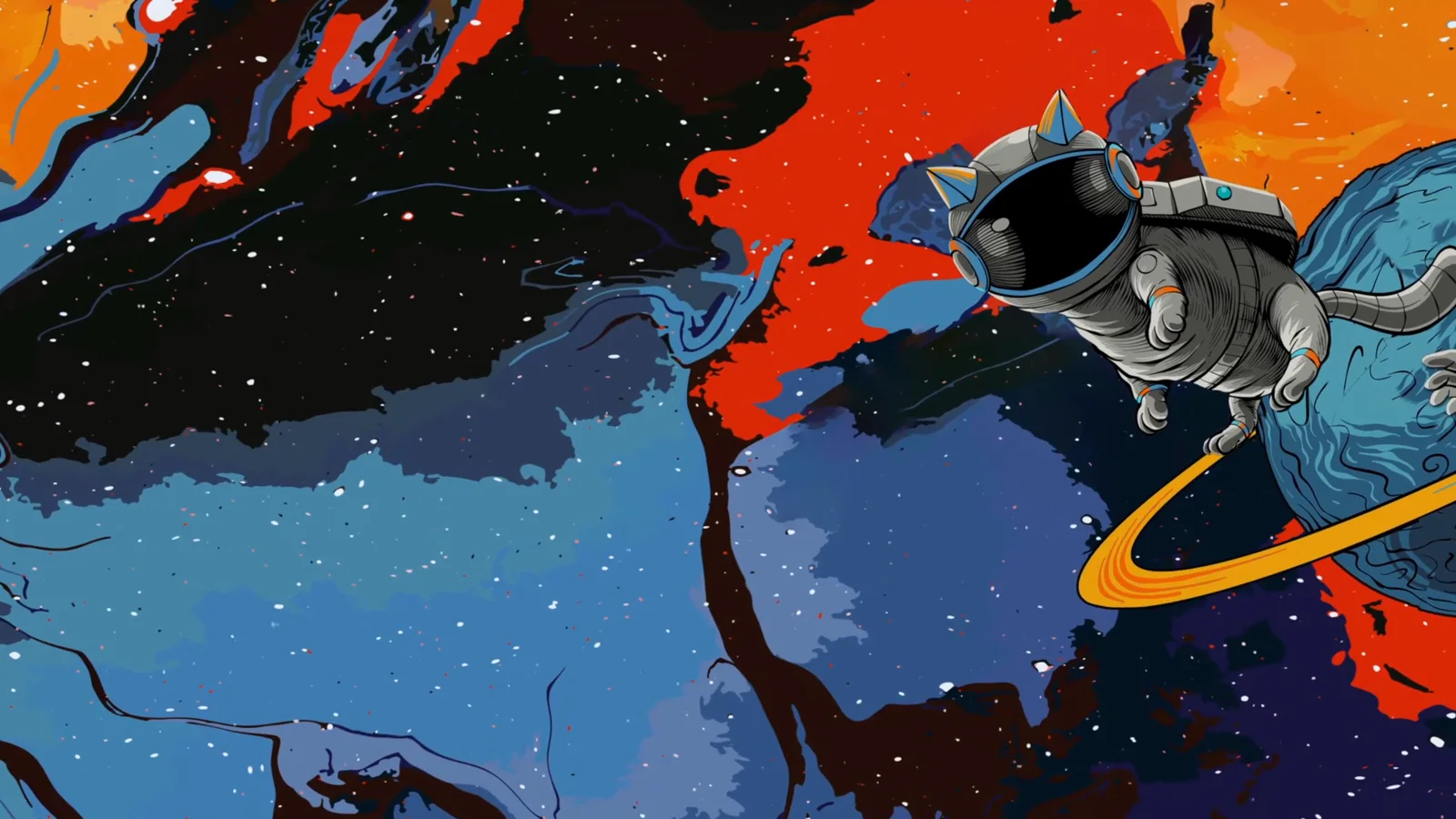 MAZE Astro Space Cat wallpaper preview
