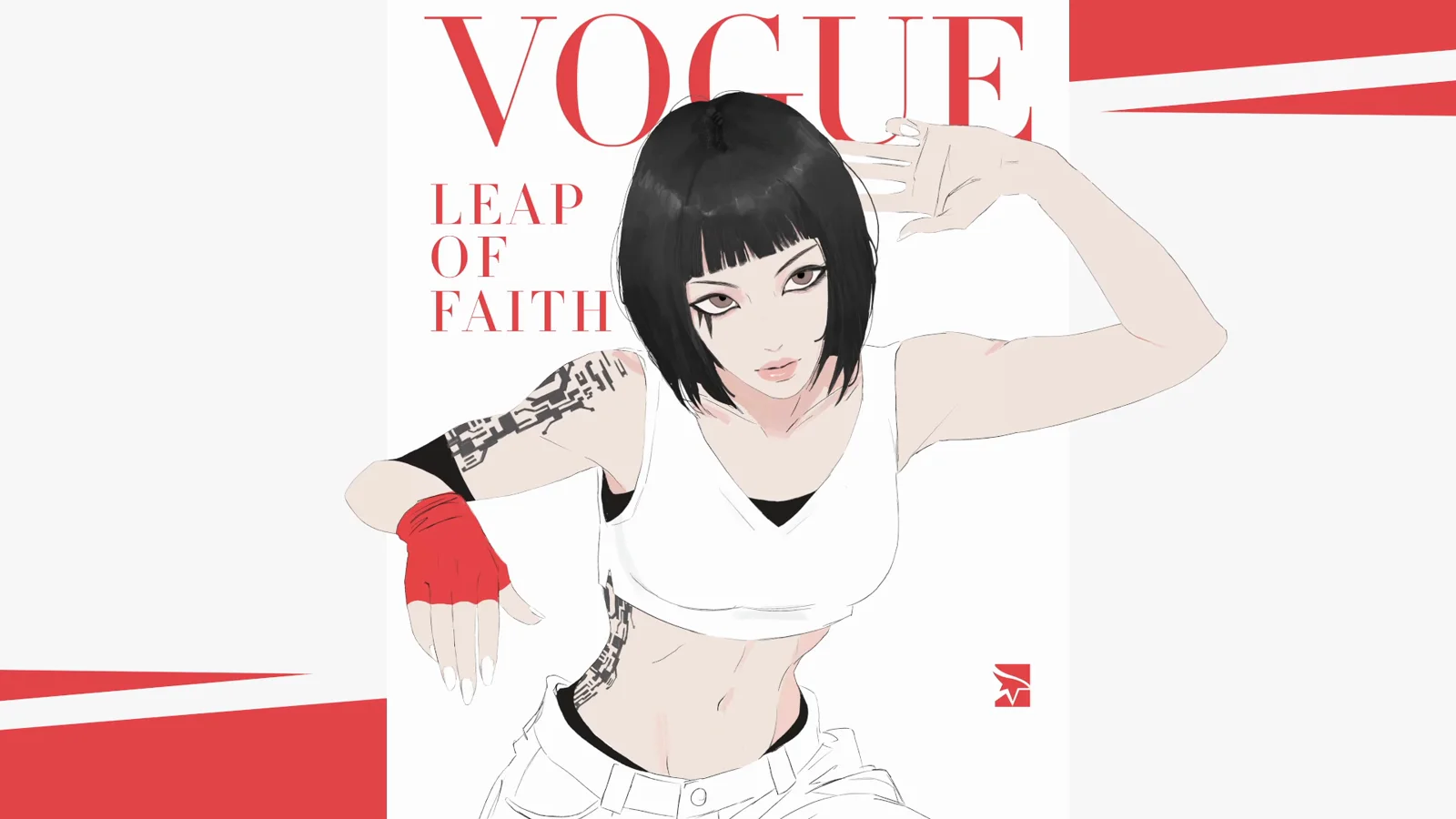 Mirror's Edge Faith Vogue wallpaper preview