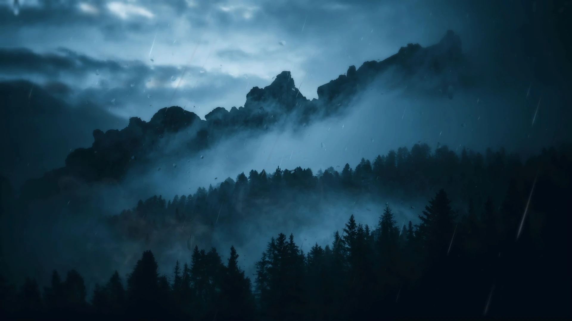 Misty Mountain Landscape