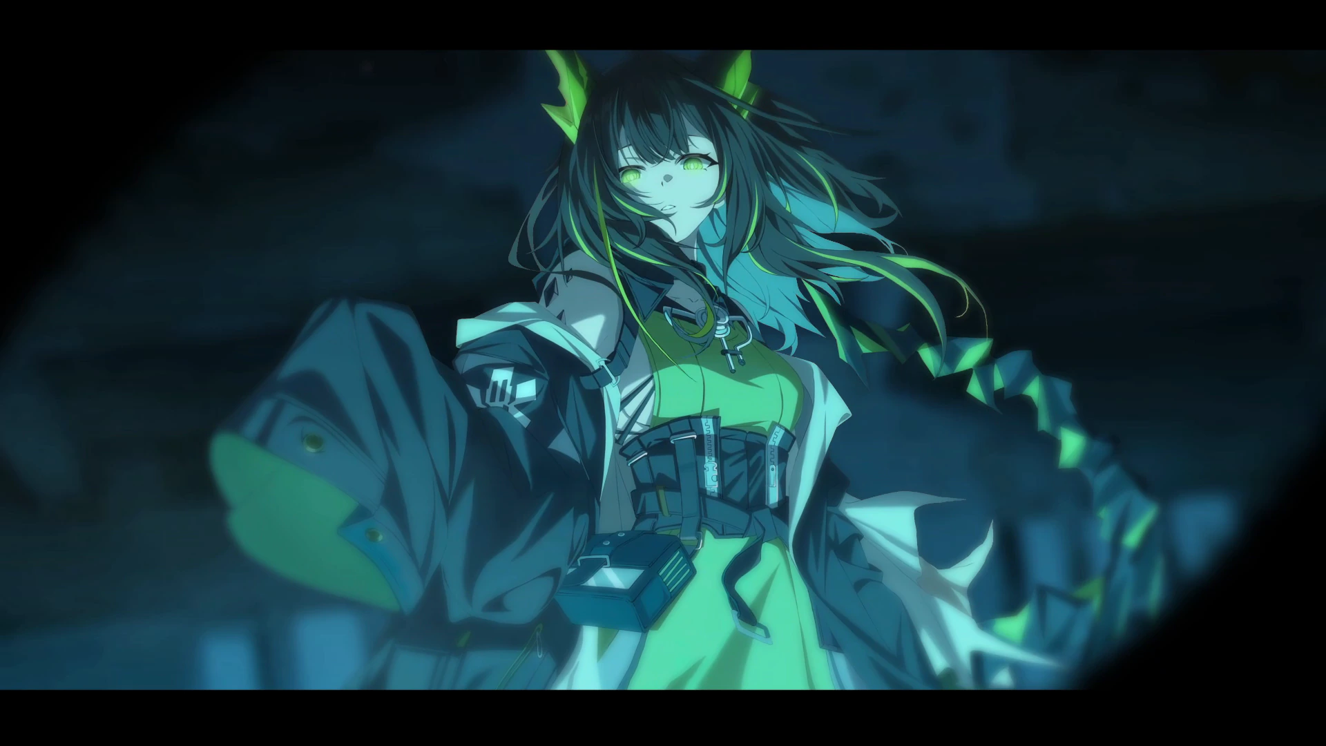 Mon3tr 绿色肖像 - Arknights