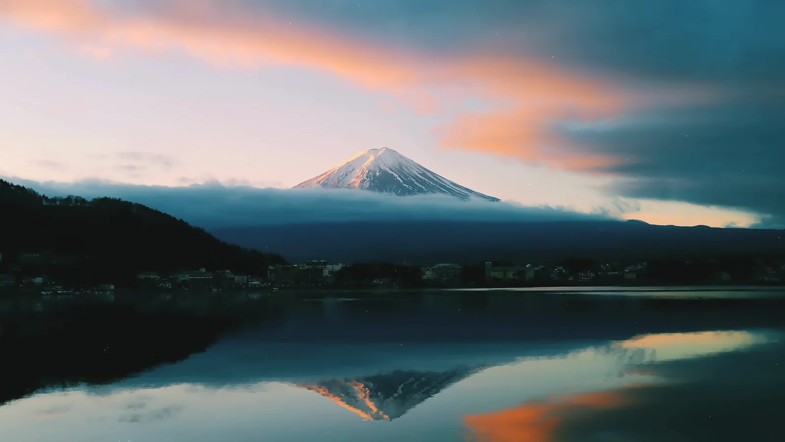 Mount Fuji Lake Reflection wallpaper preview