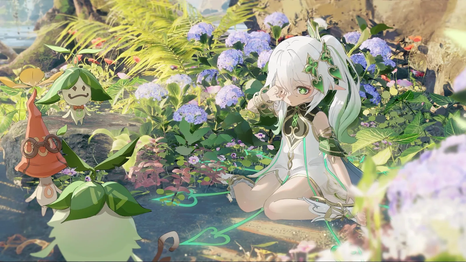 Nahida in a Garden of Flowers - Genshin Impact