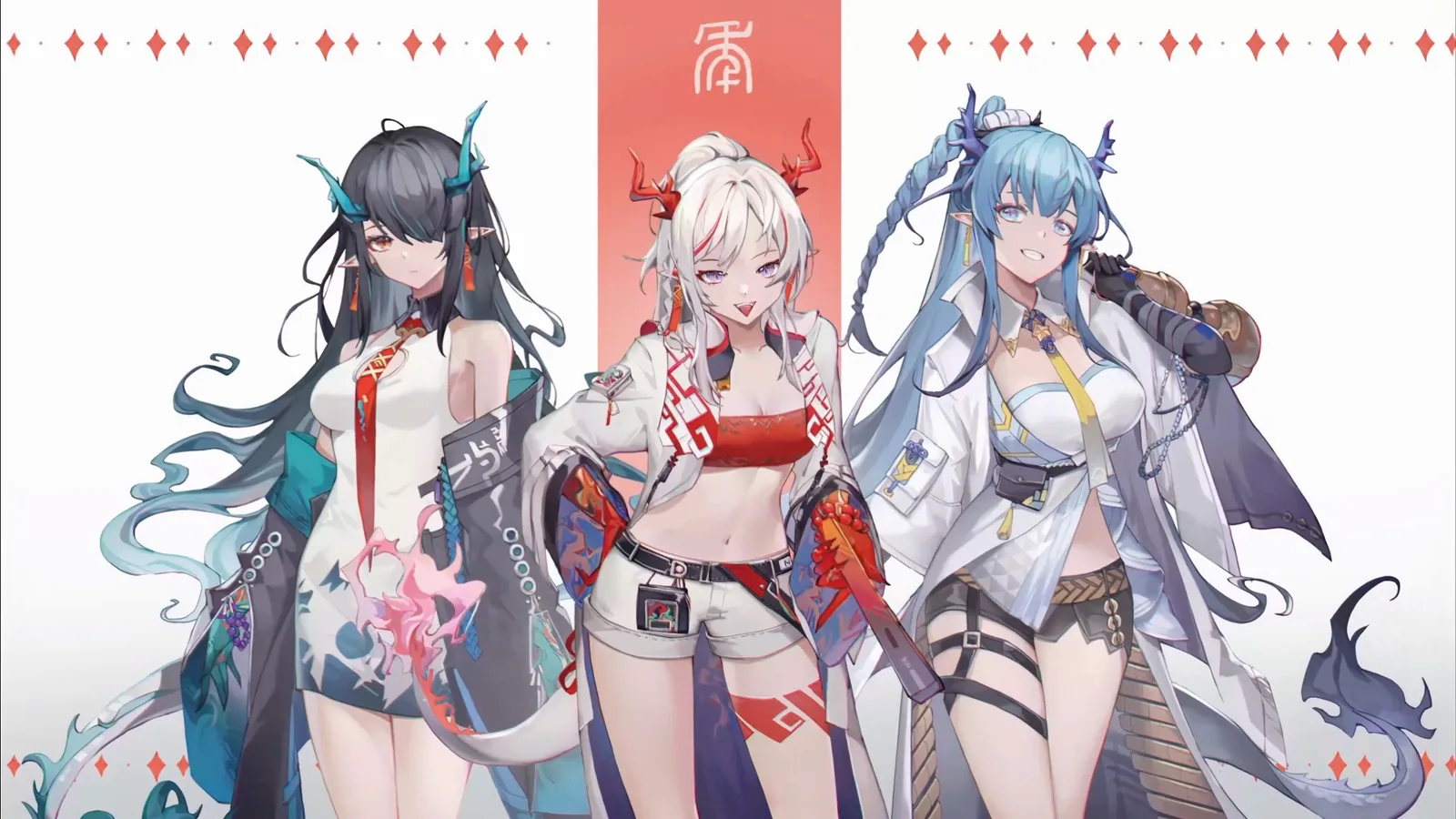 Nian, Ling and Dusk - Arknights