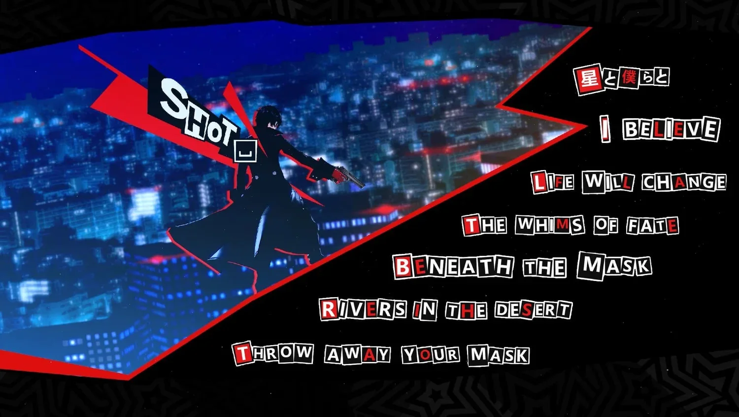 Persona 5 Music Player UI wallpaper preview