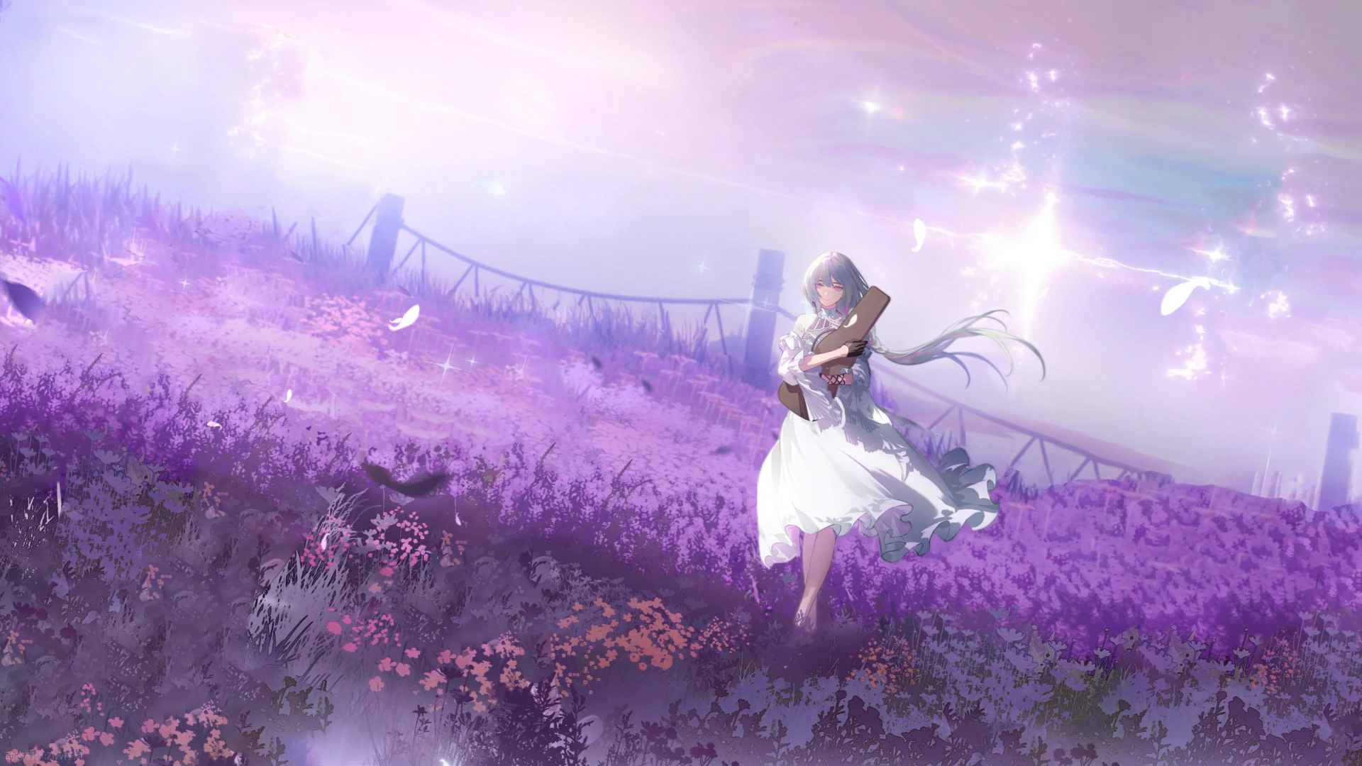 Phrolova in a Purple Flower Field - Wuthering Waves