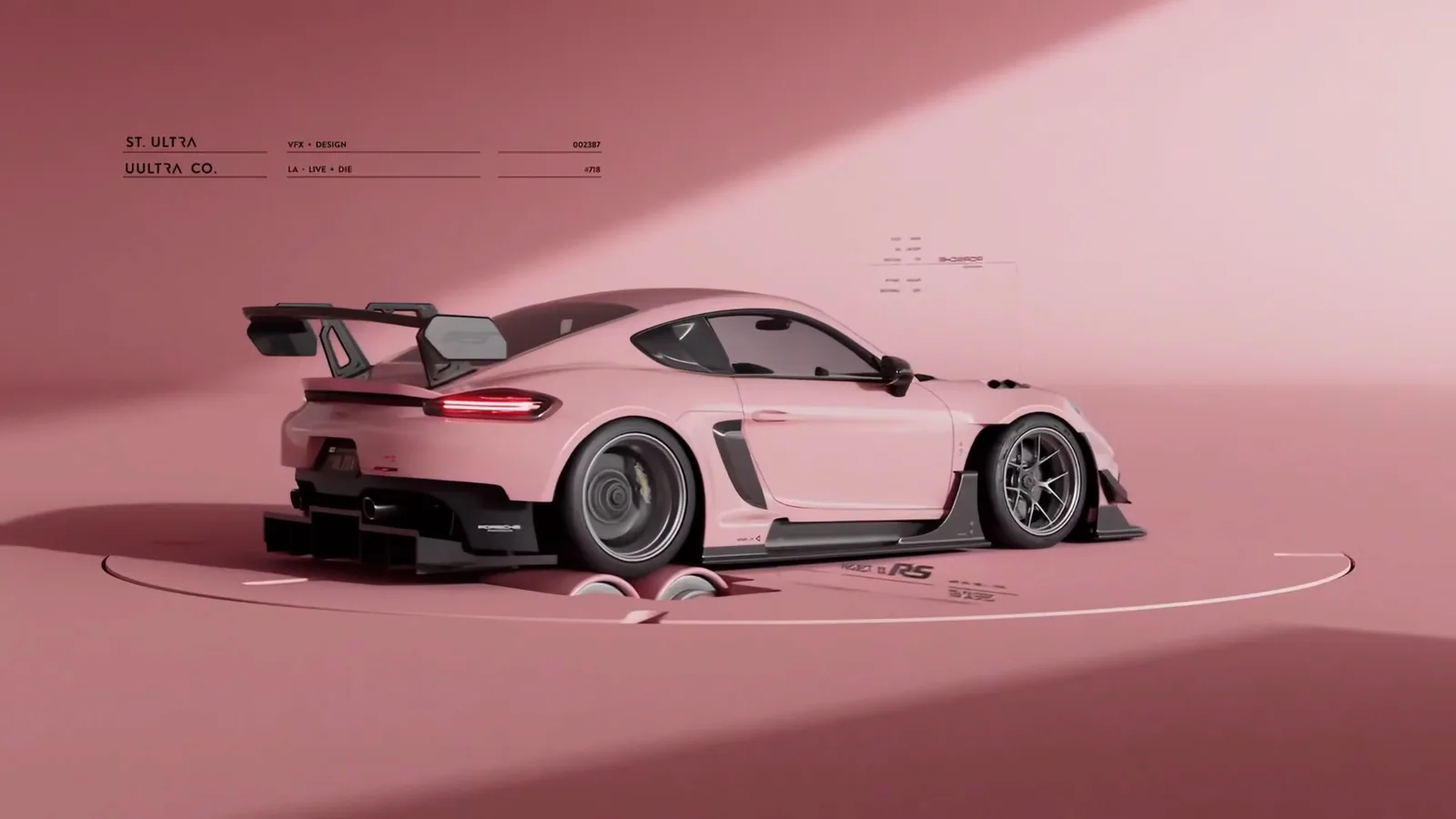 Pink Porsche 911 GT3 R Studio