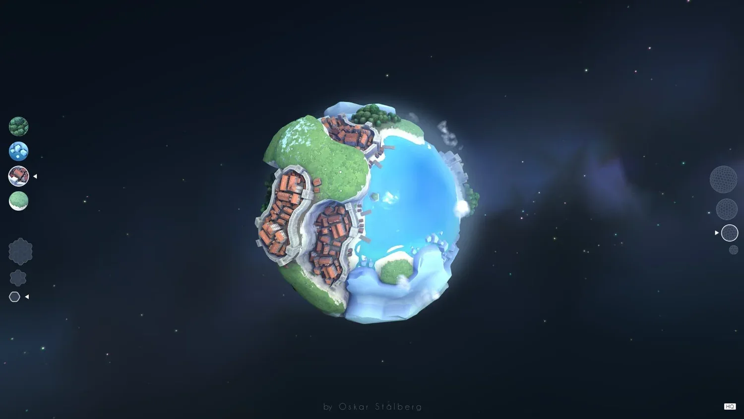 Polygonal Planet Project wallpaper preview