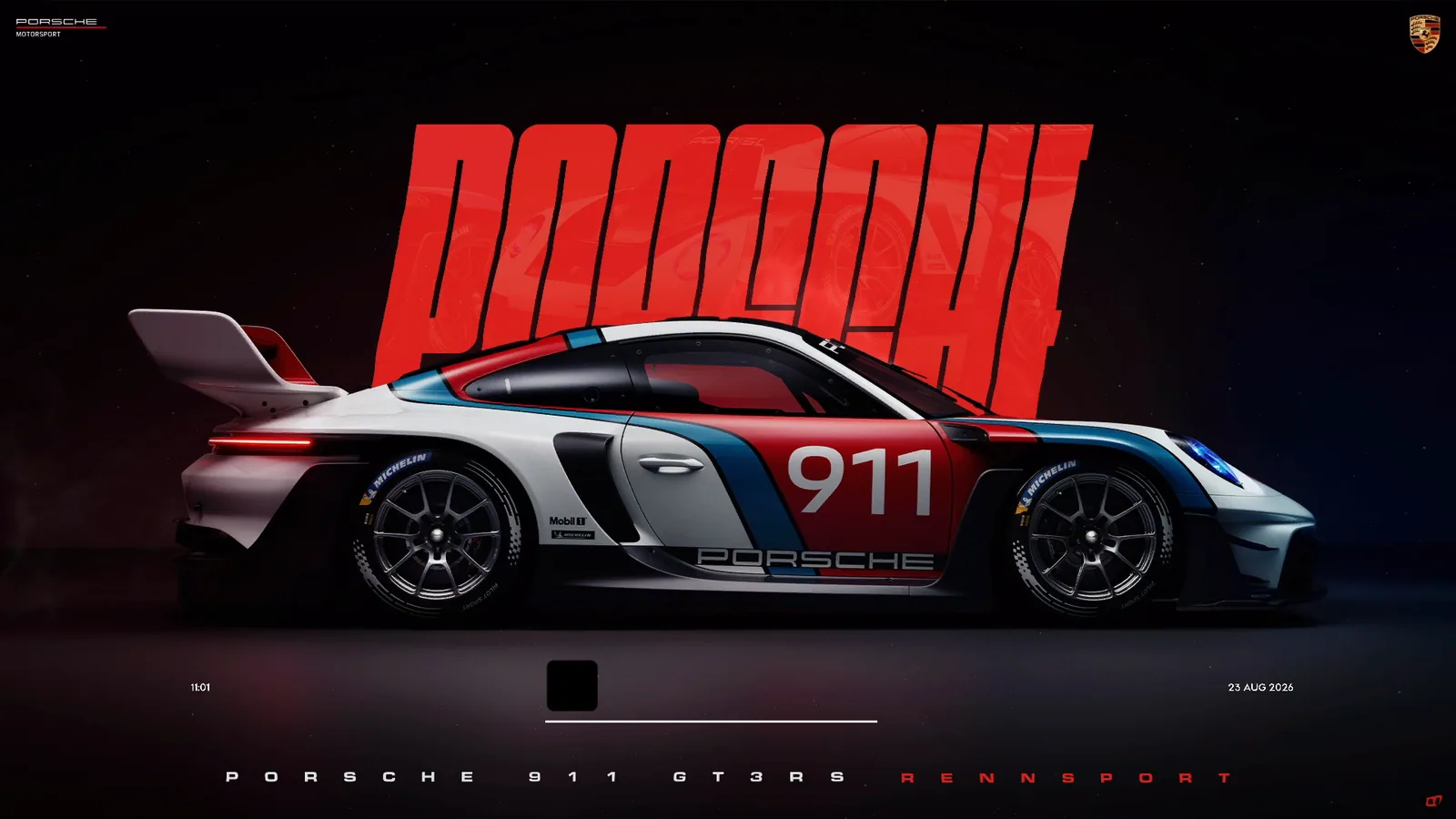 Porsche 911 GT3 R Rennsport Poster