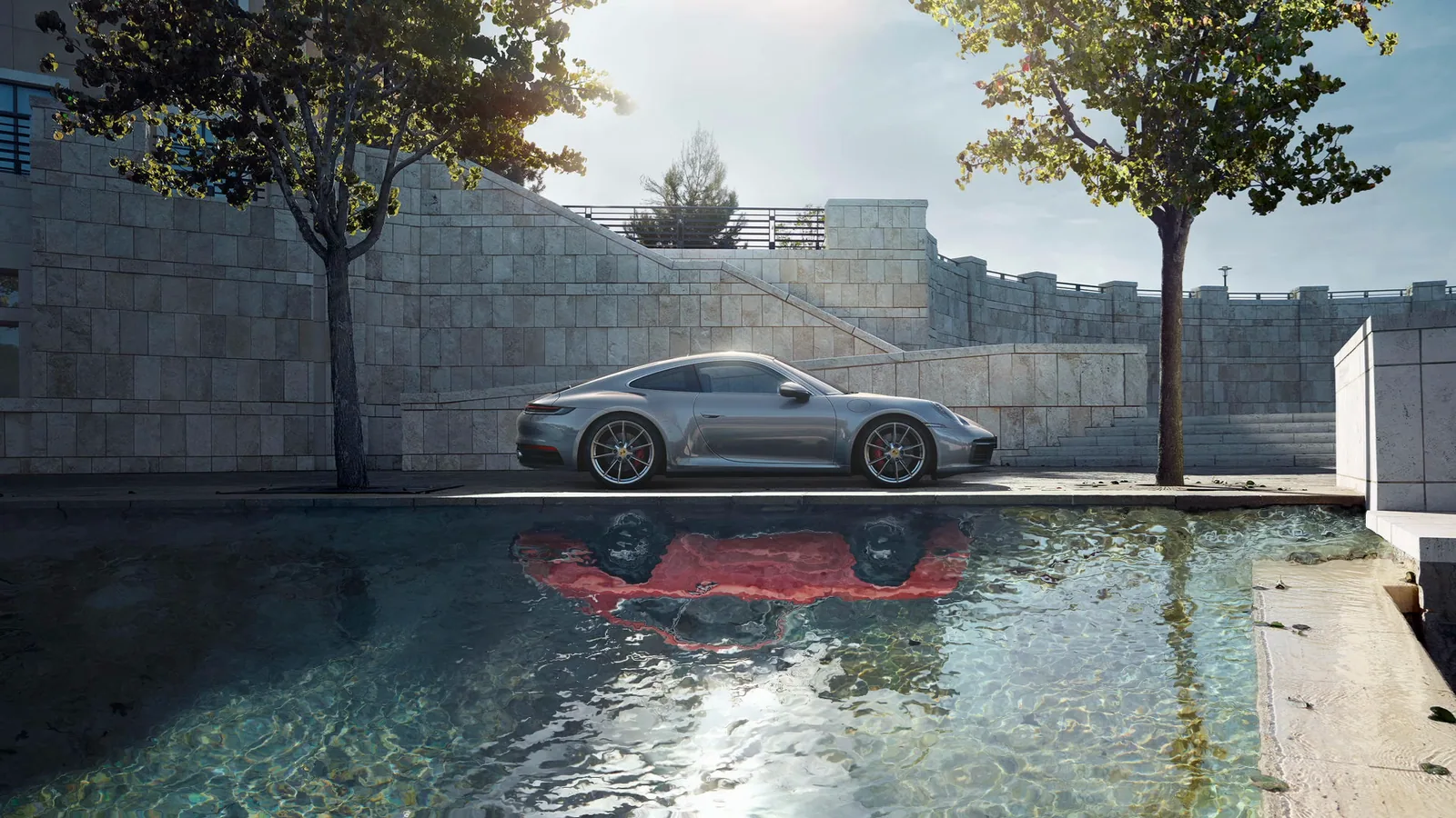 Porsche 992 and Classic 911 Reflection
