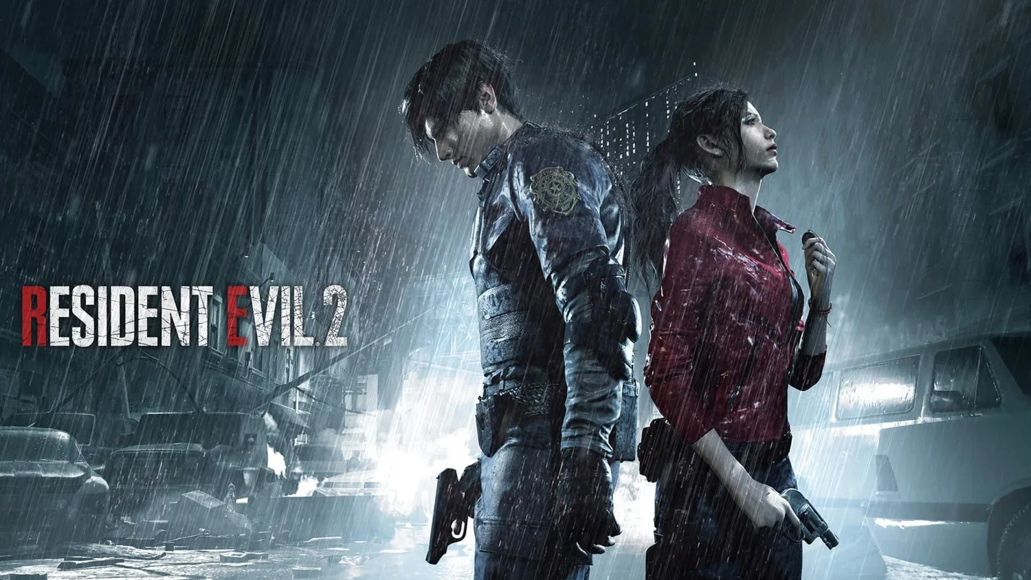 Leon and Claire in the Rain | Resident Evil 2