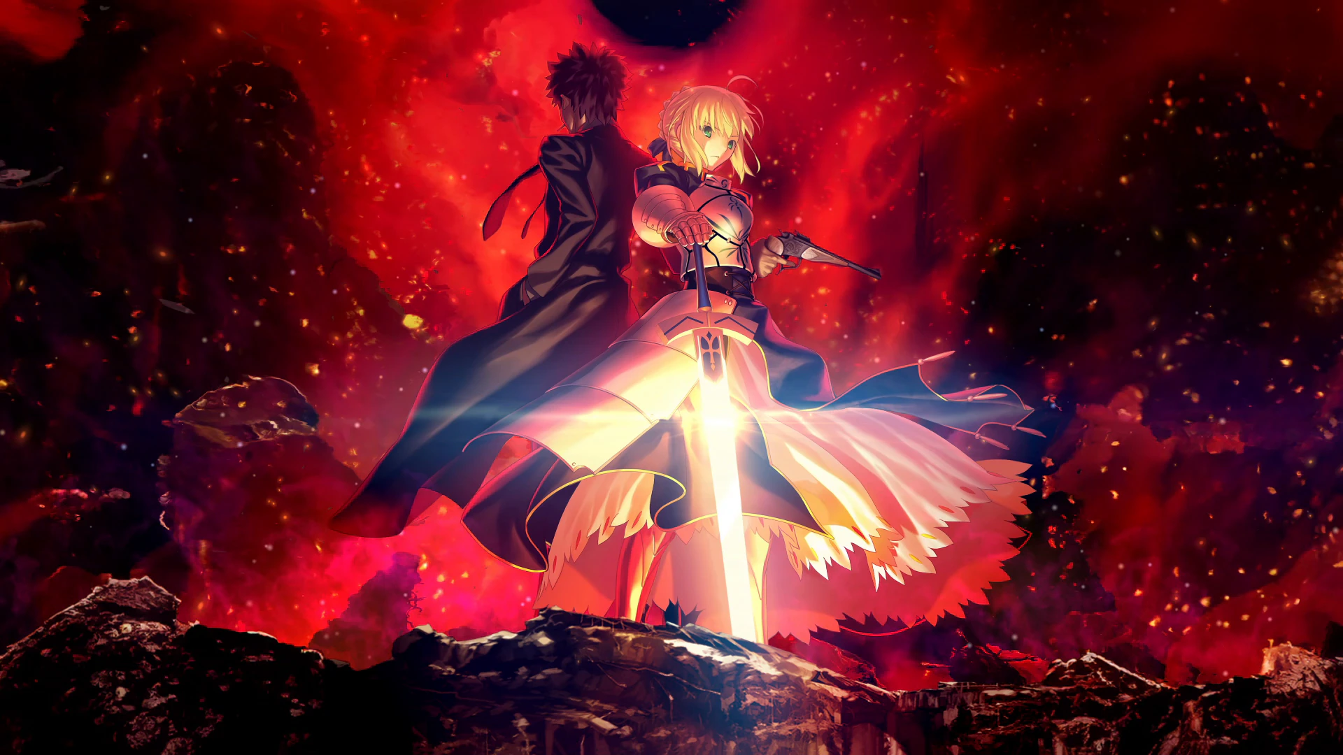 Saber and Kiritsugu Red Battle - Fate/Zero