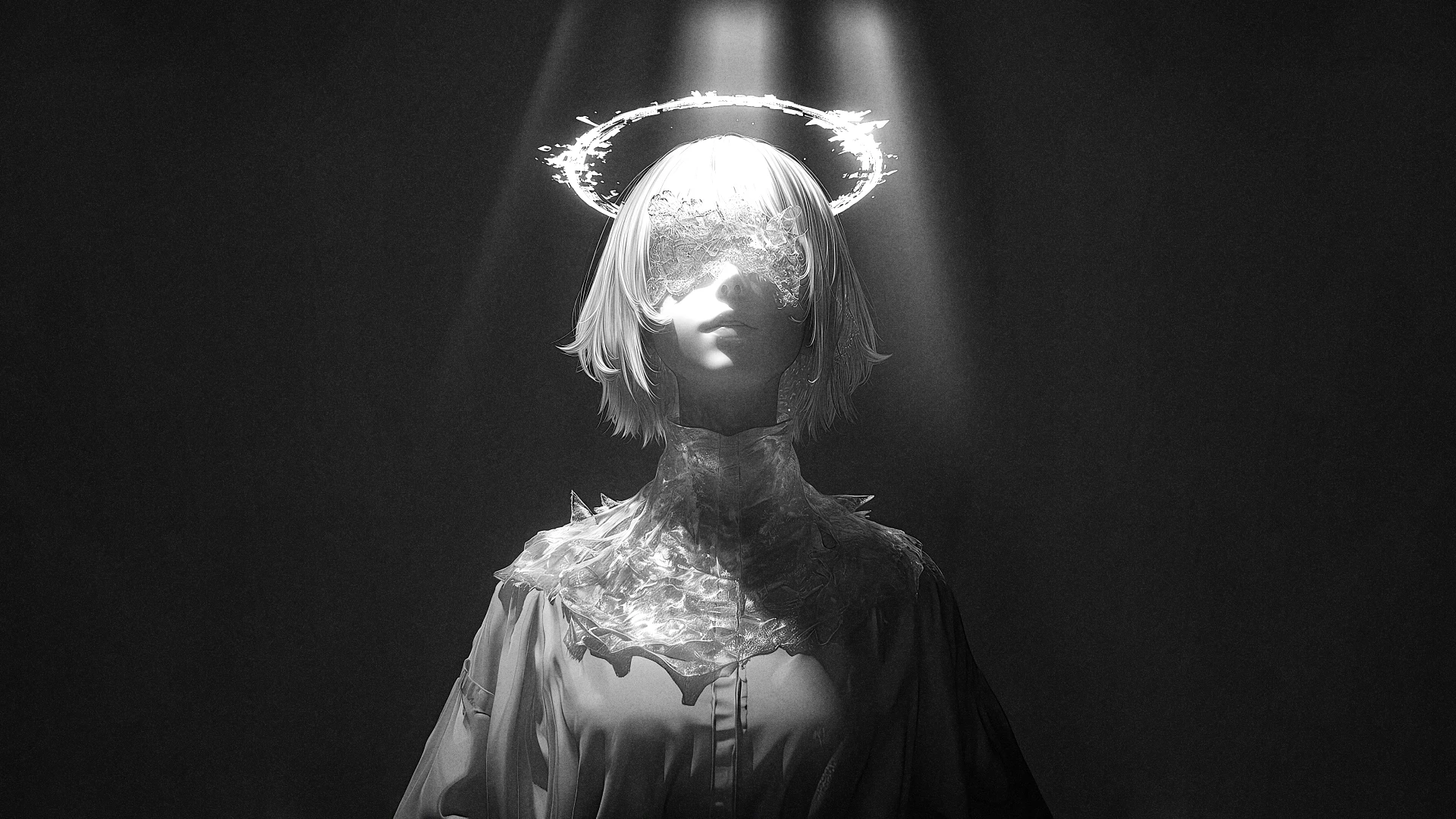Saint with a Broken Halo in Monochrome