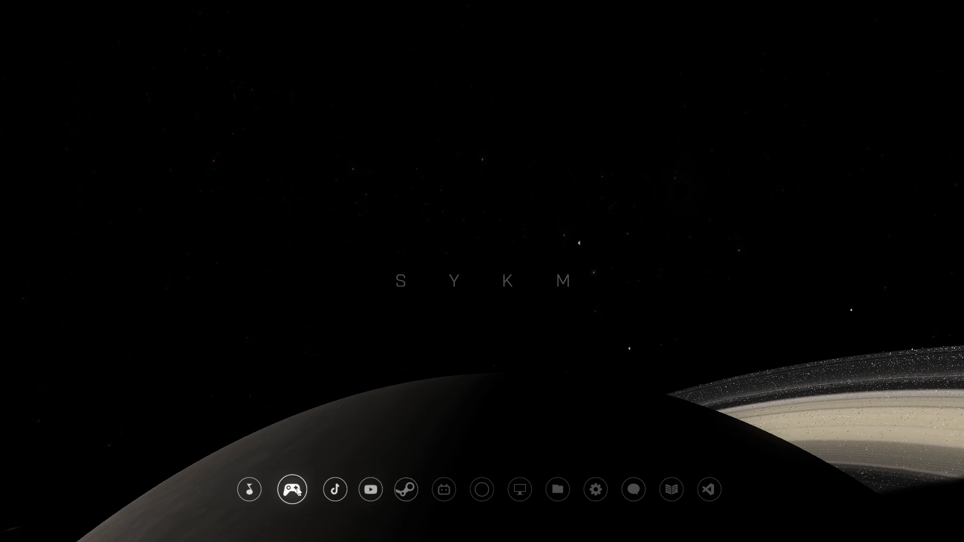 Saturn and Its Rings Space Dashboard