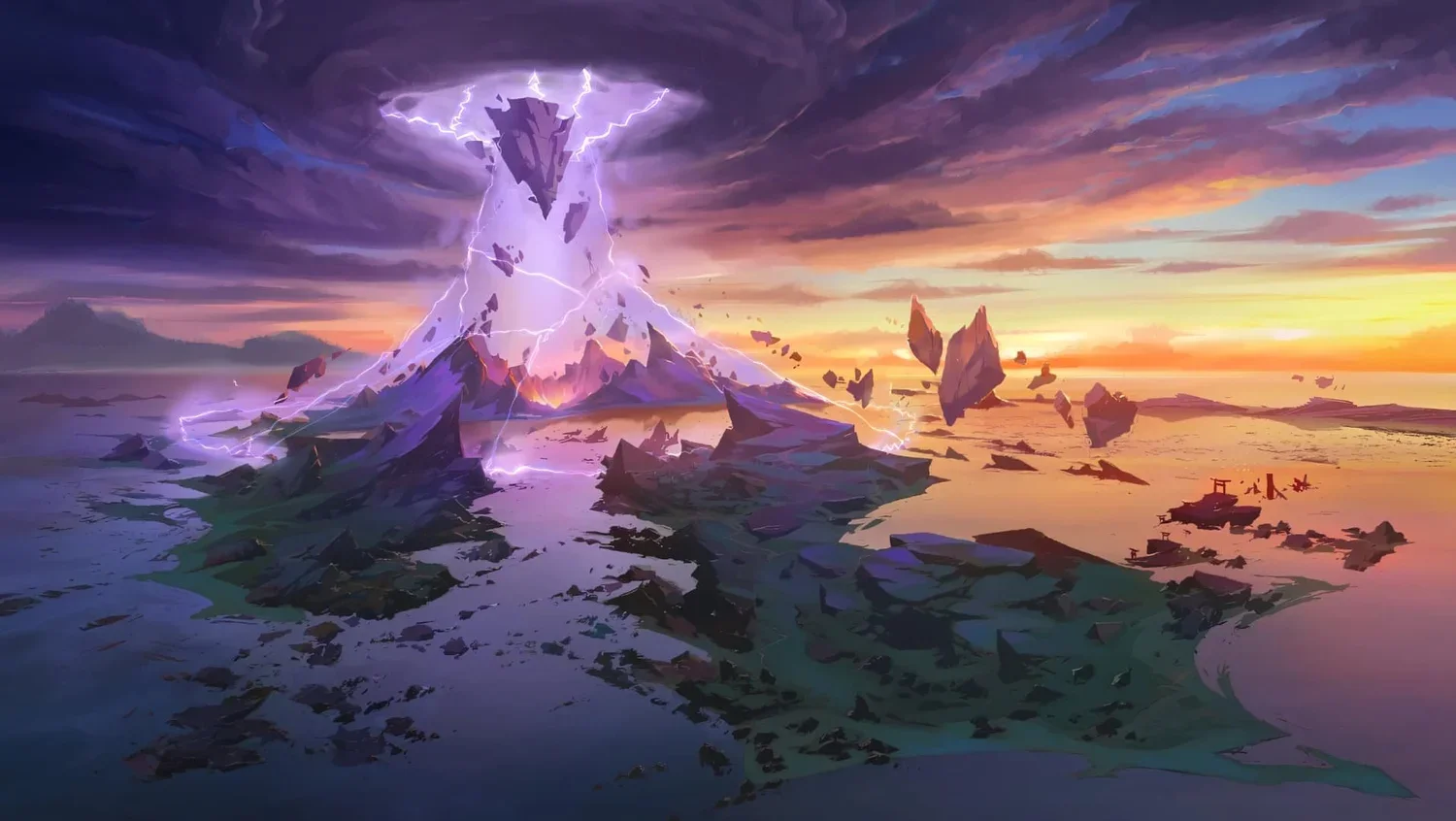 Seirai Island with Thunderstorm