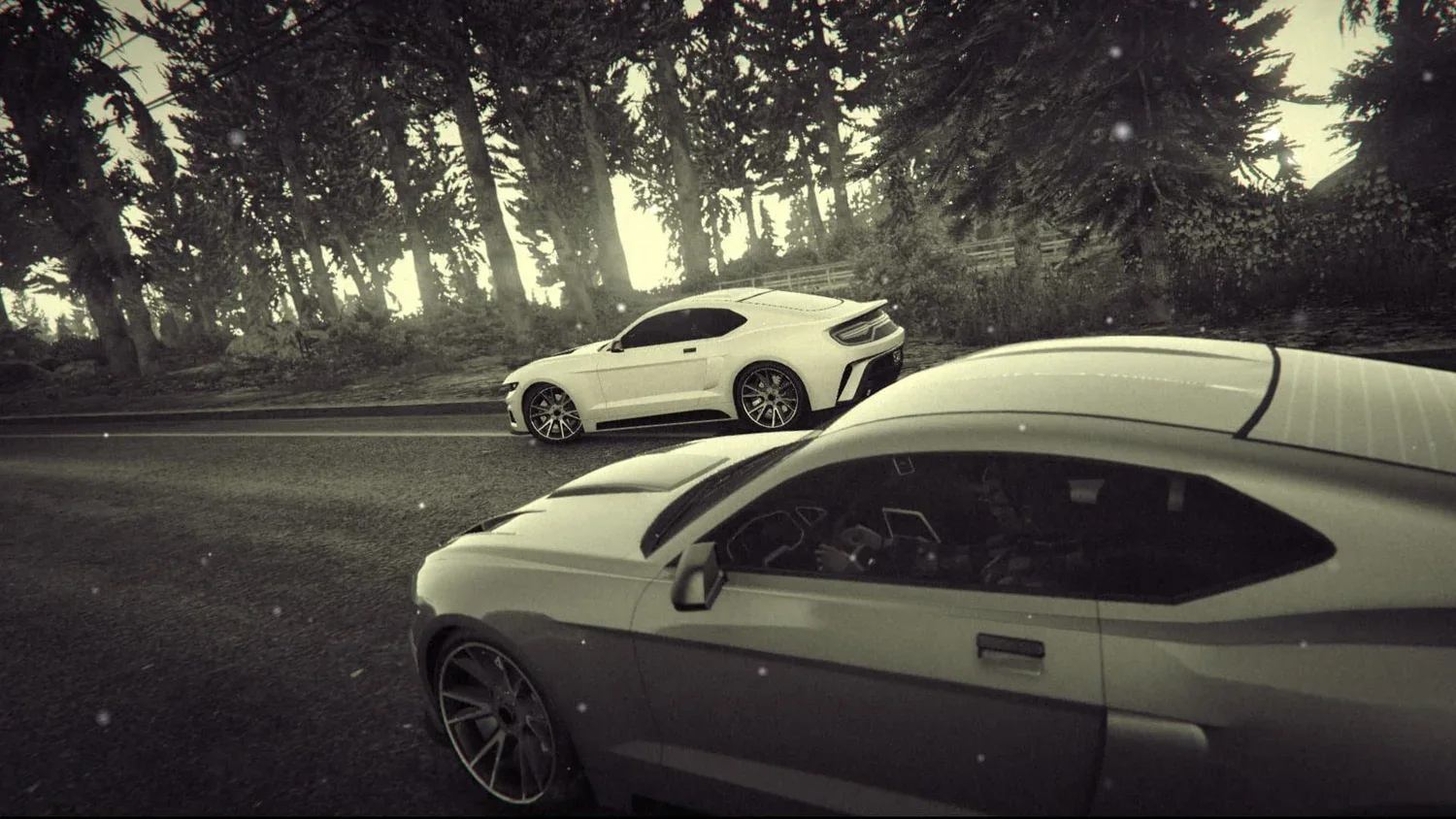 Sepia Street Race wallpaper preview