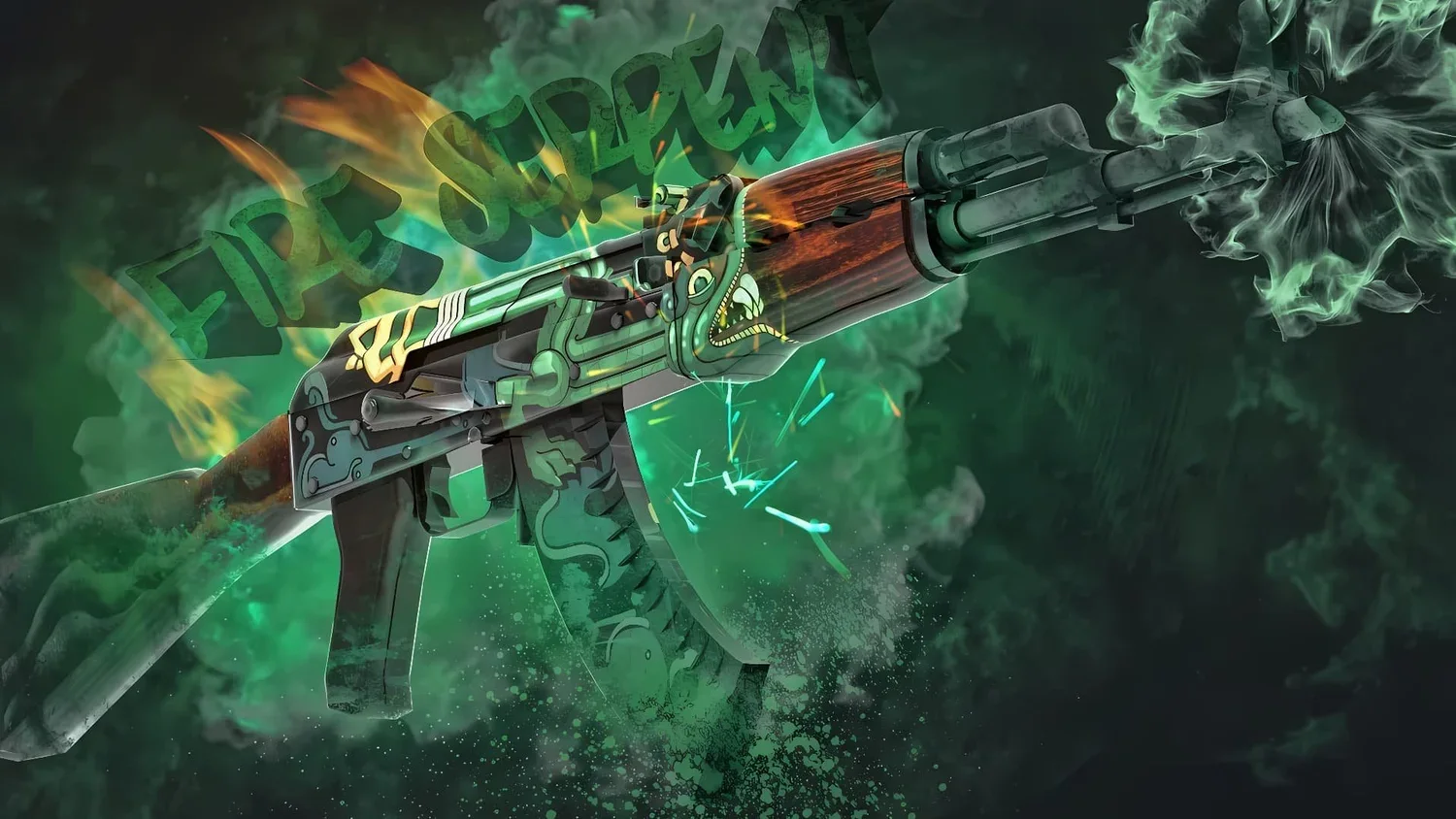 Serpent’s Breath | AK-47 Fire Serpent wallpaper preview