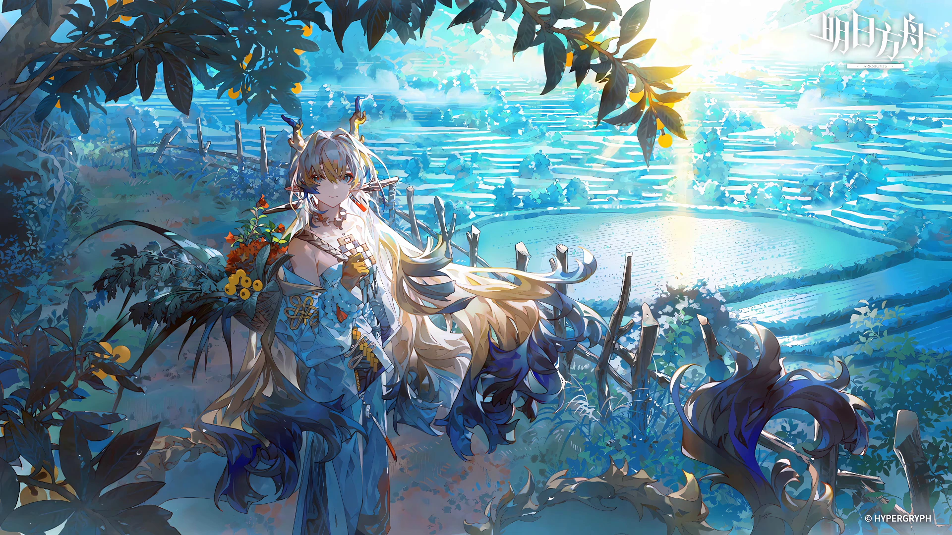 Shu in a Sunlit Water Garden - Arknights