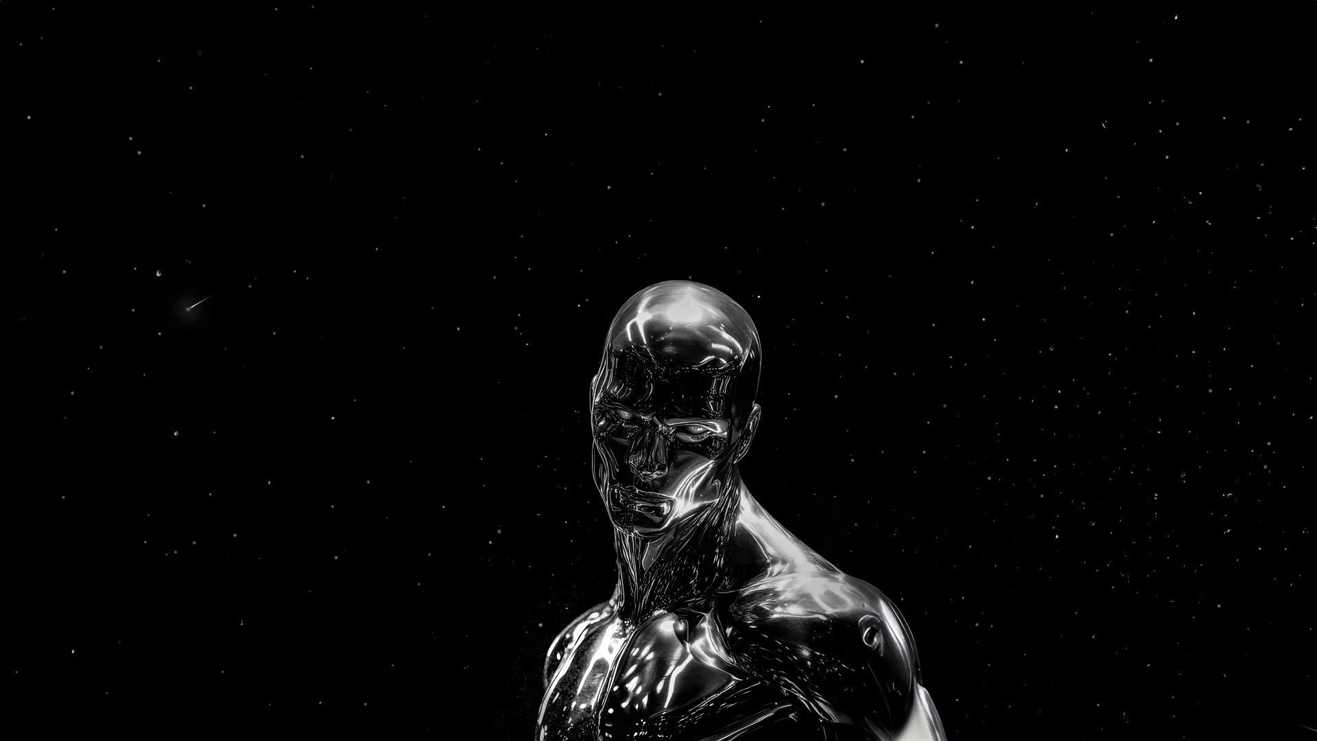 Silver Surfer in Deep Space