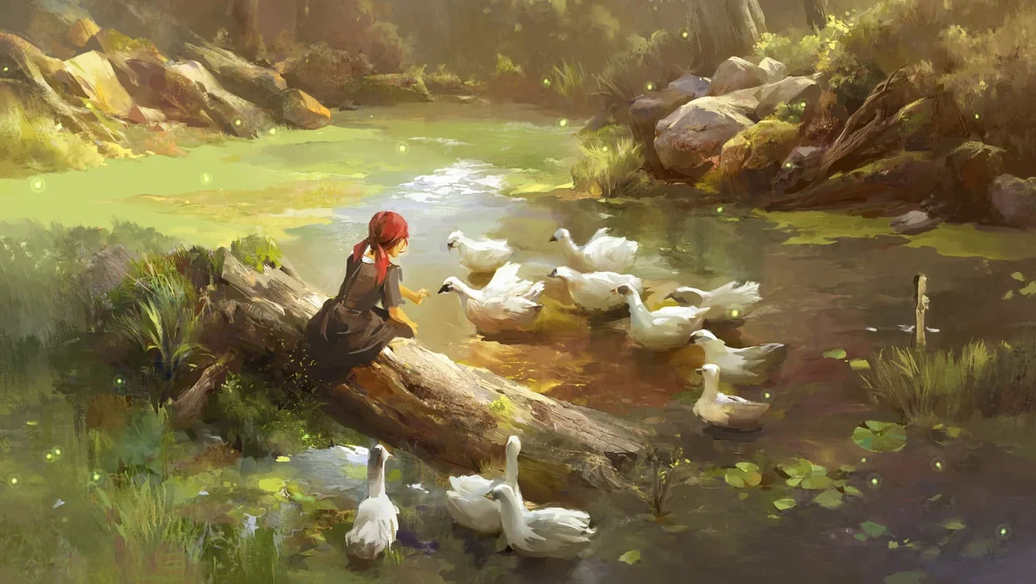 Spring Anime Scene