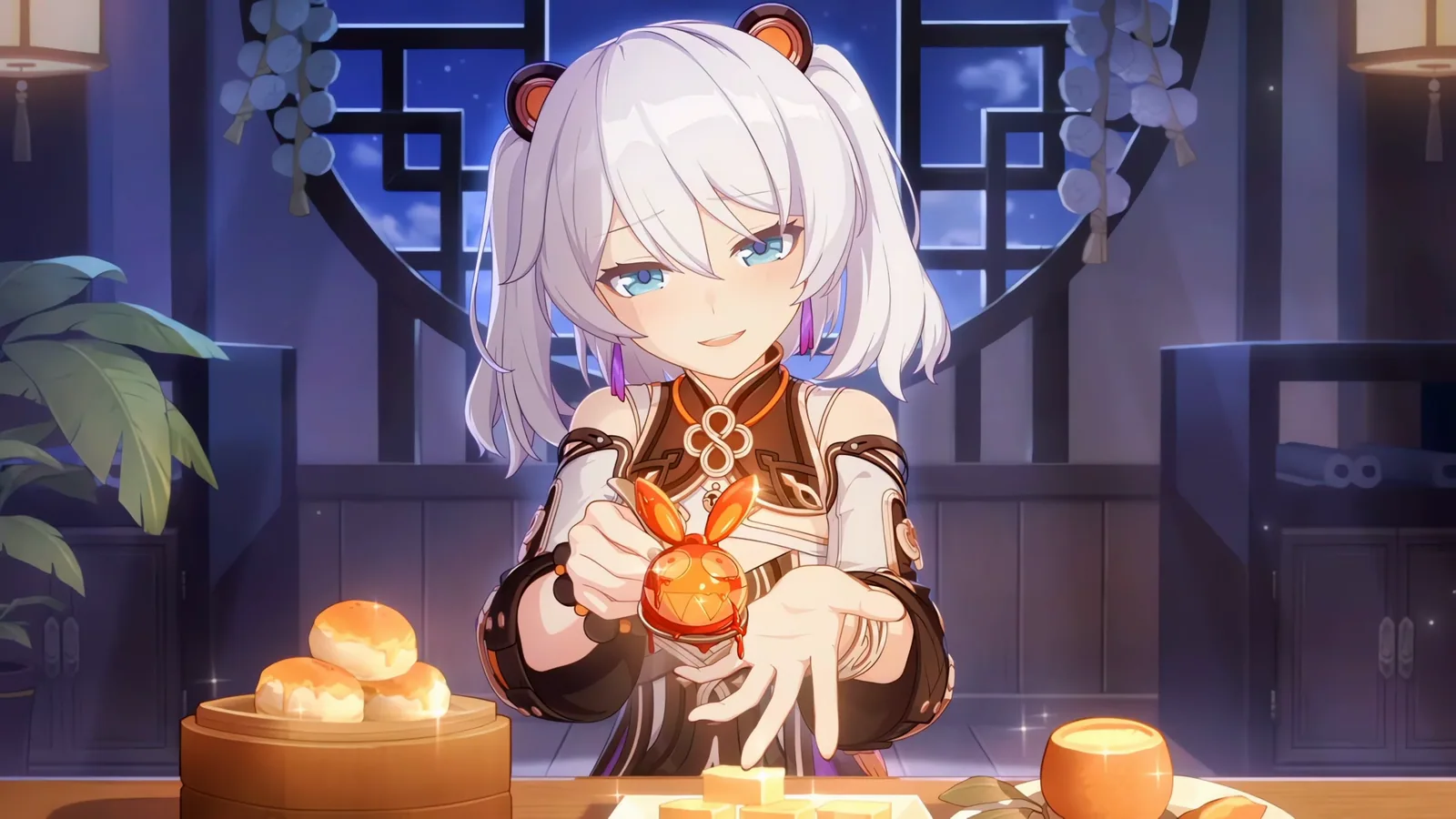 Starlit Astrologos at a Candlelit Table - Honkai Impact 3rd