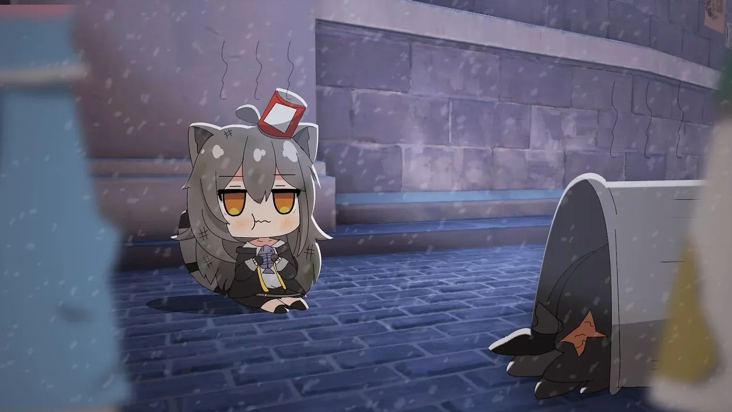 Stelle Eating Trash wallpaper preview