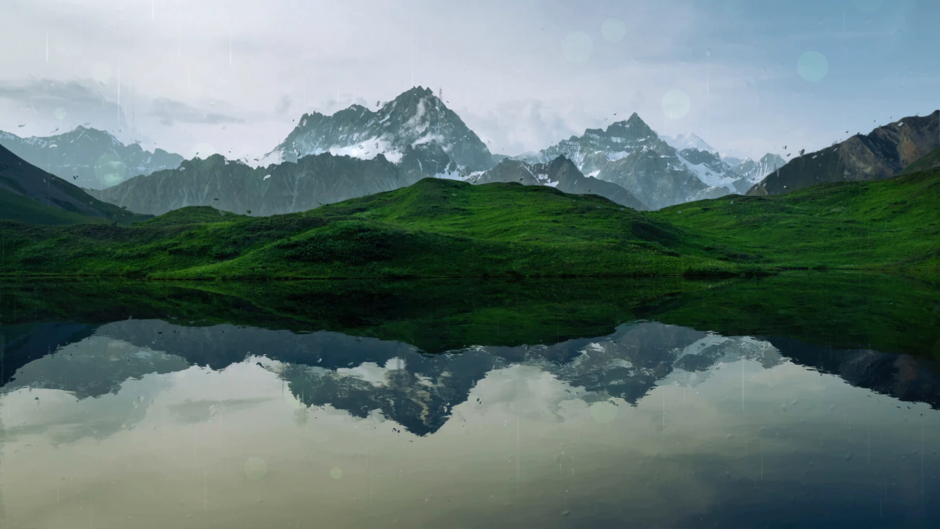 Swiss Lake Through a Panoramic Window