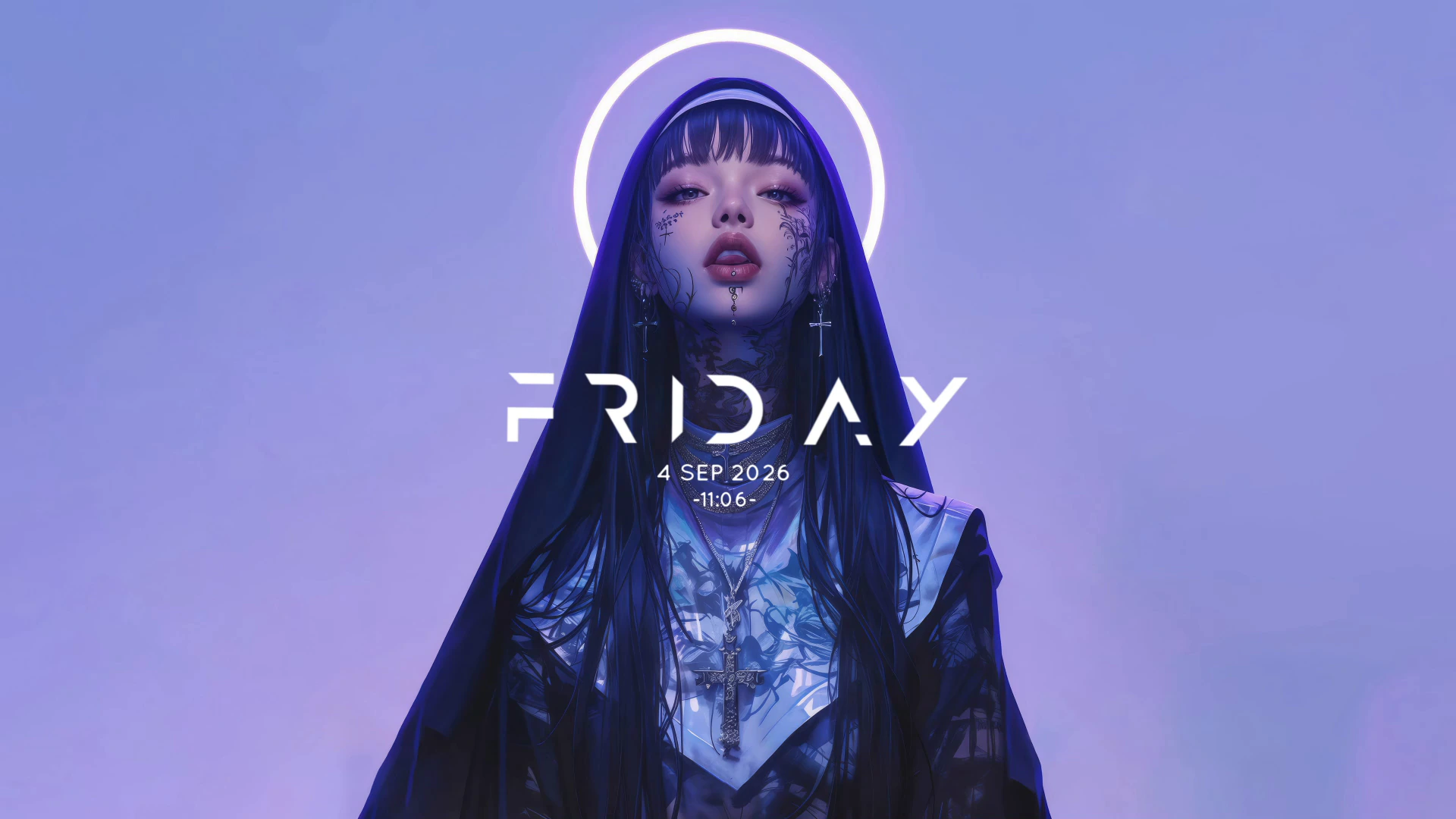 纹身修女动漫肖像
