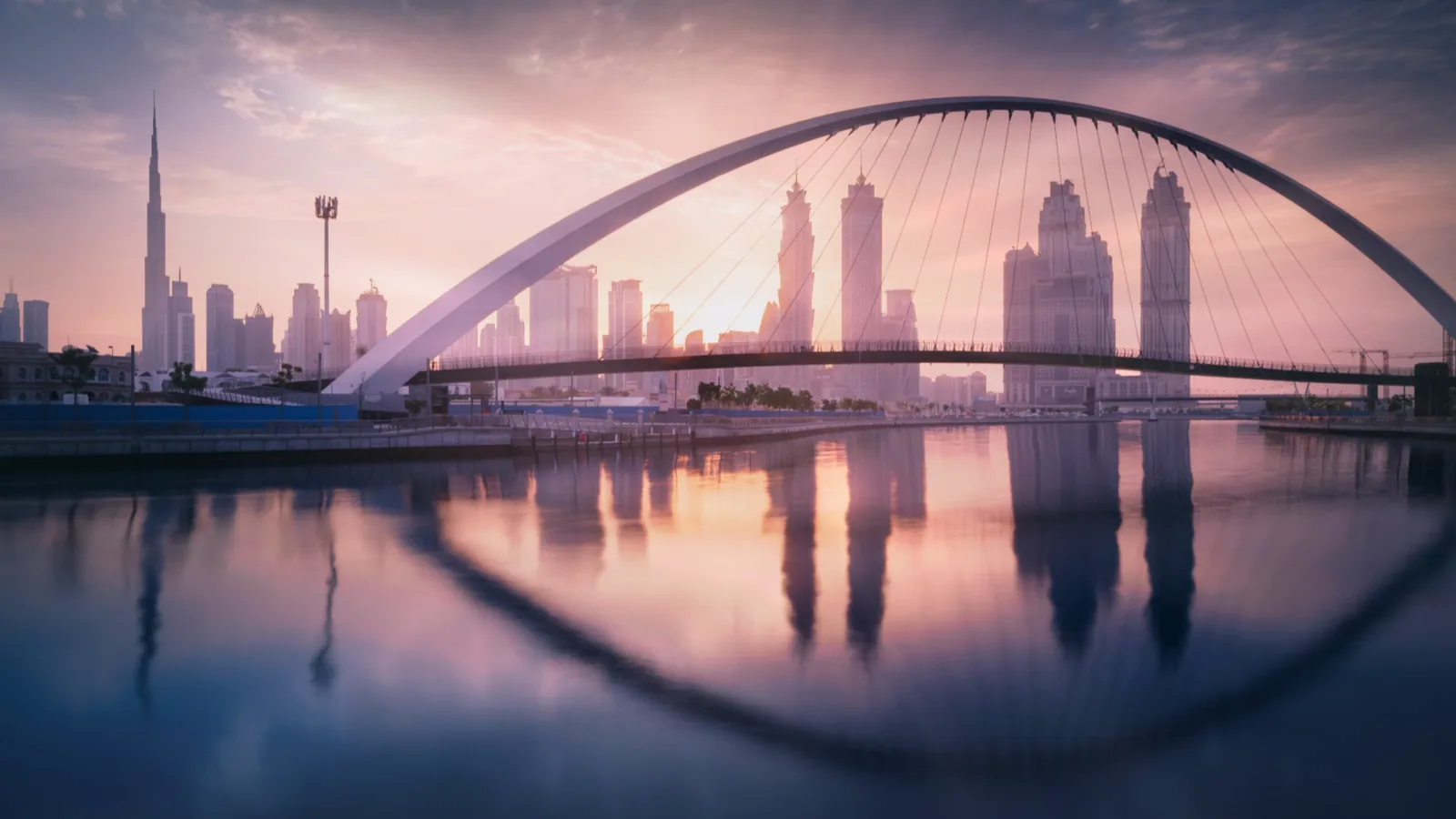 Tolerance Bridge Dubai Sunset wallpaper preview