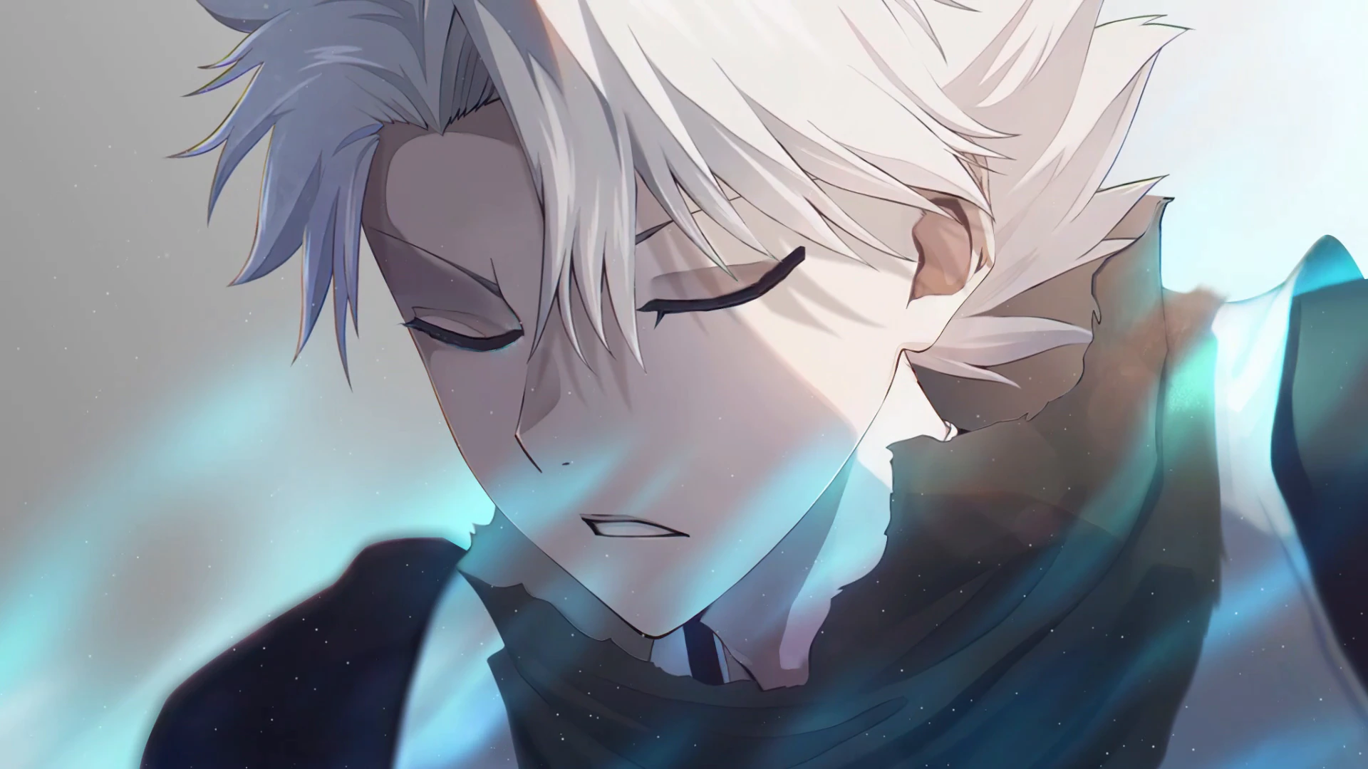 Toshiro Hitsugaya Blue Aura - Bleach