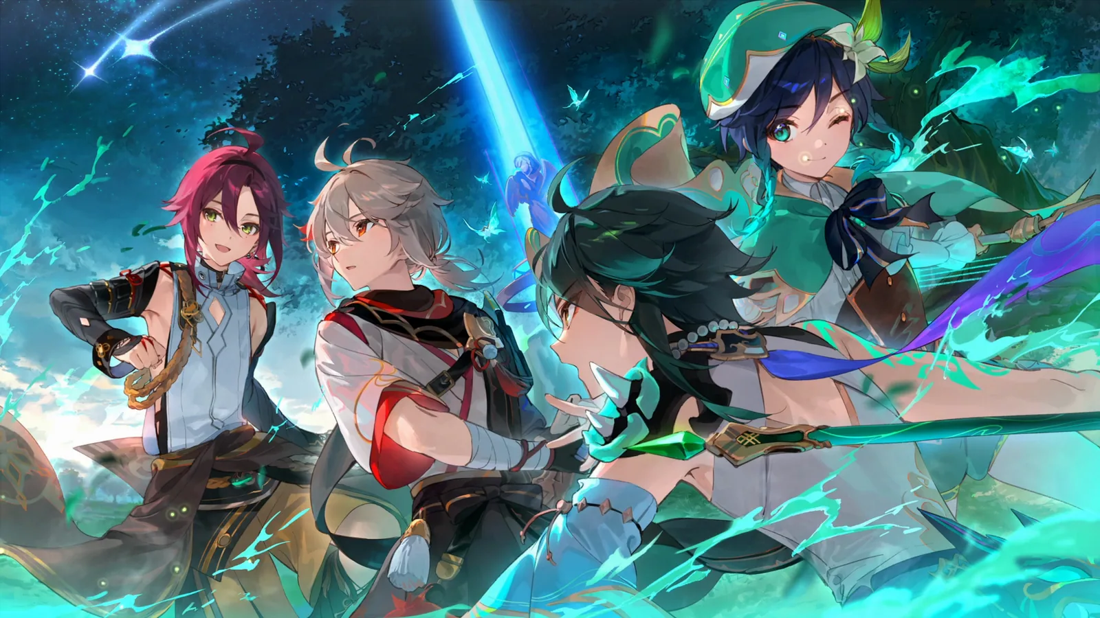 Warriors in Teal Energy - Genshin Impact