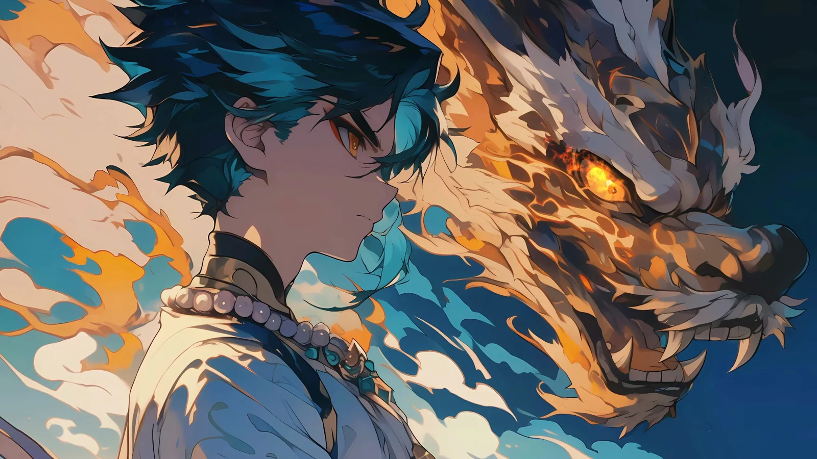 Xiao in a Painted Flame Portrait - Genshin Impact