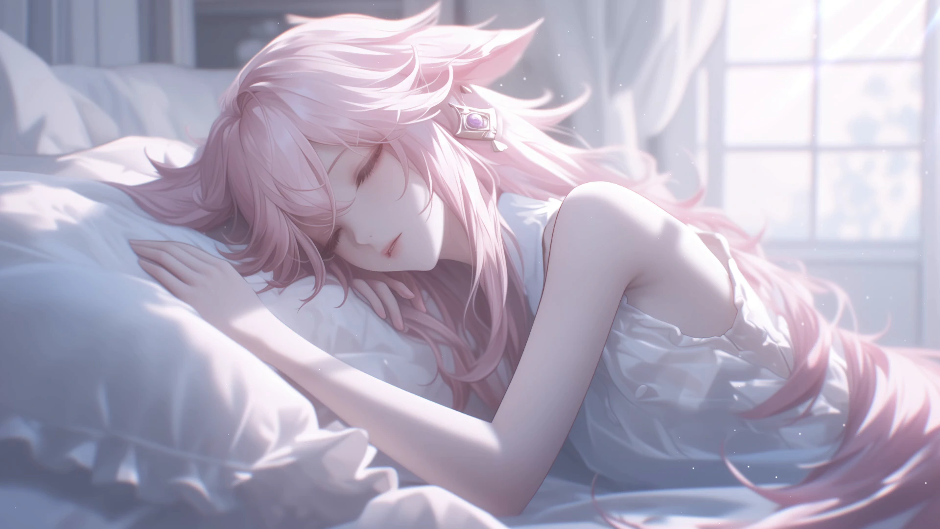 La siesta iluminada por el sol de Yae Miko - Genshin Impact