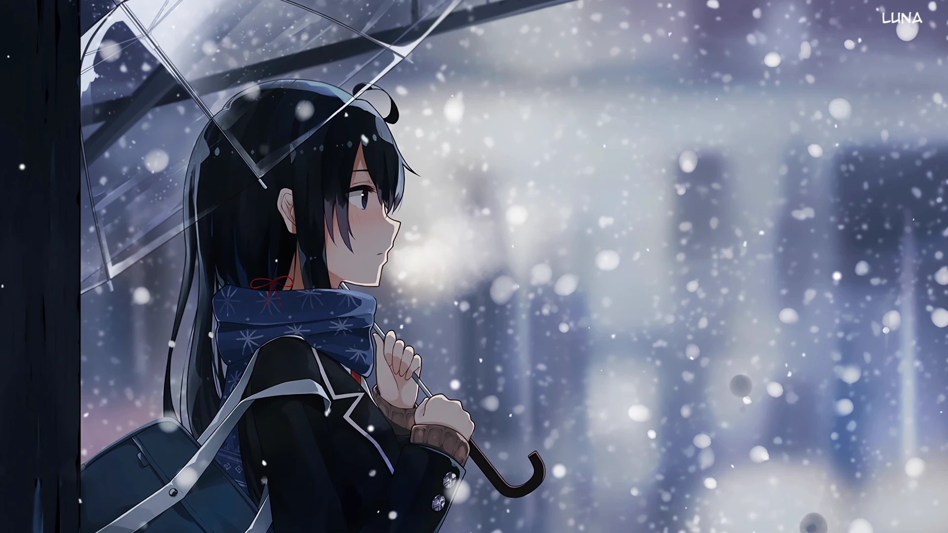 Yukinoshita in a Snowy City