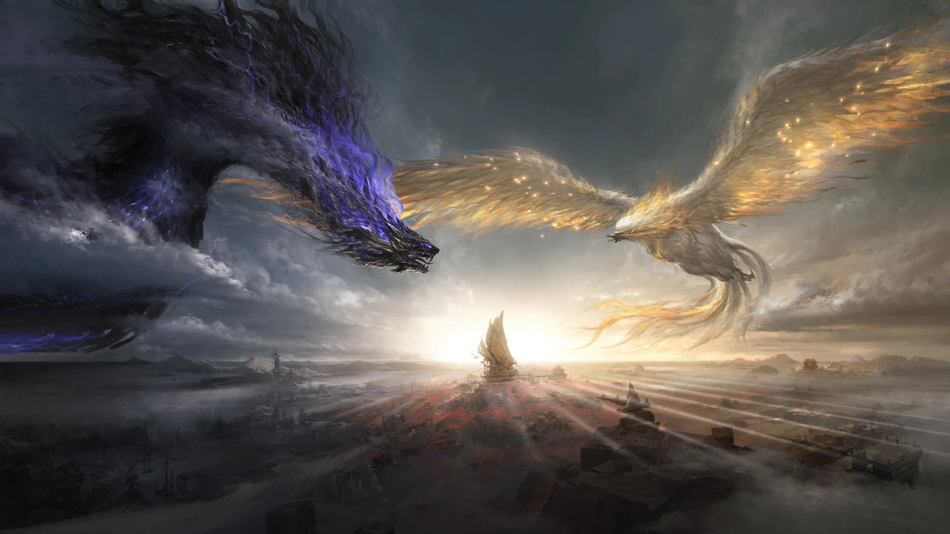 Zhulong and the Golden Crow - Naraka: Bladepoint