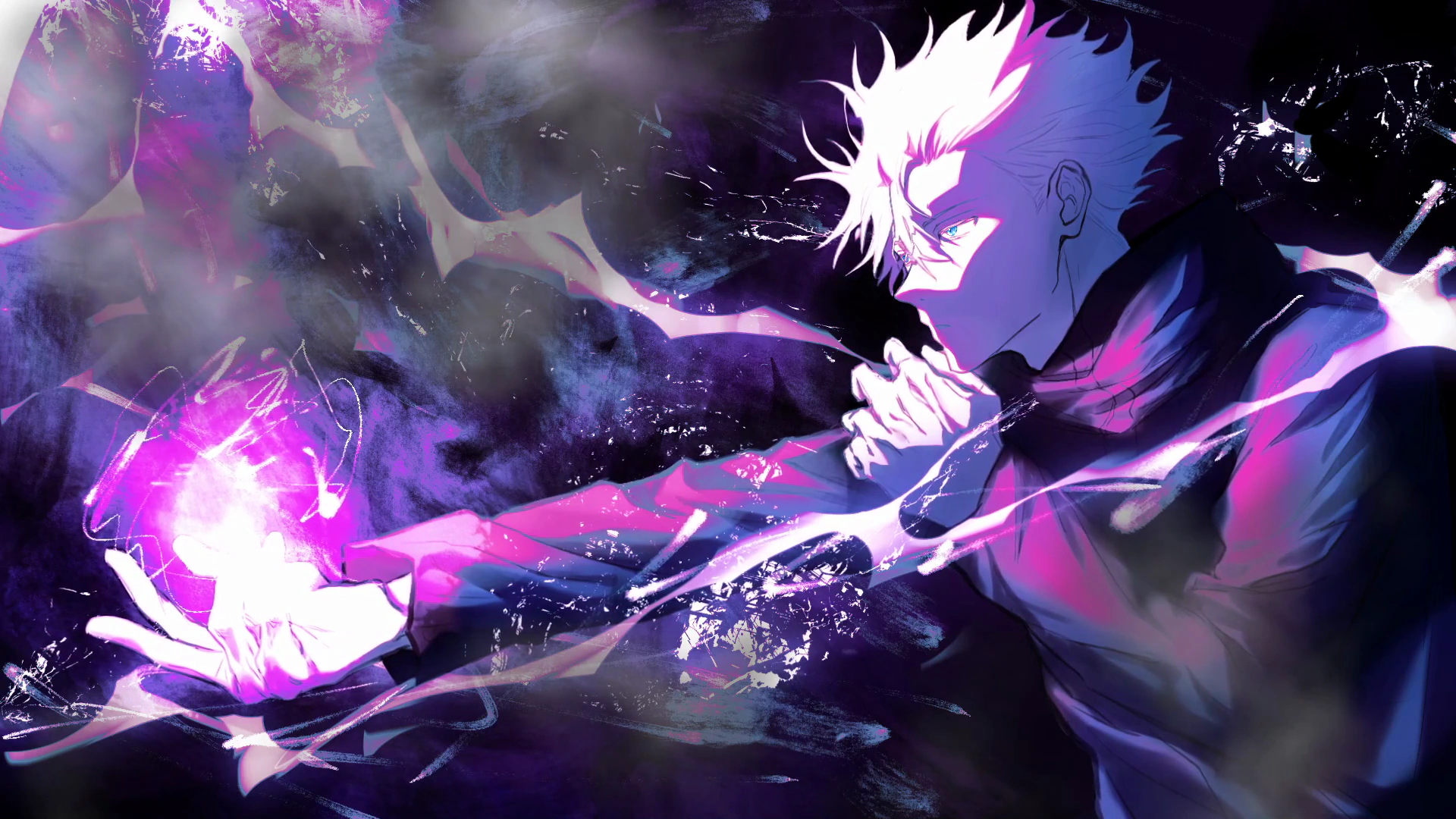 Satoru Gojo with Purple Energy - Jujutsu Kaisen